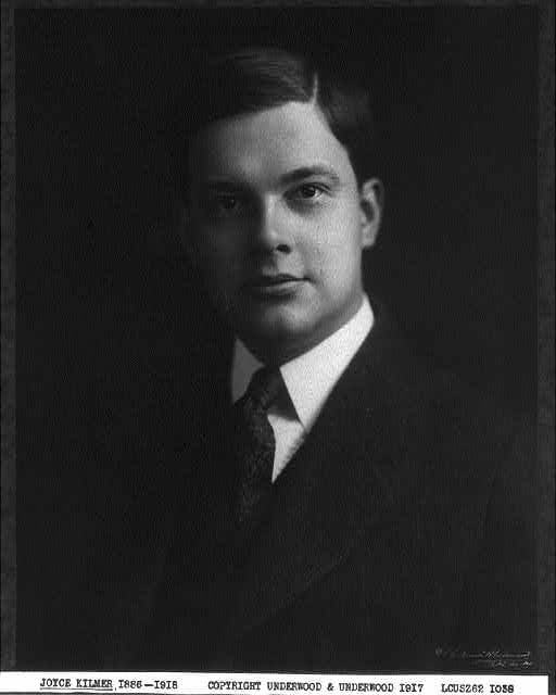 Photo:Joyce Kilmer 1917 Portrait Poet WWI 1886-1918