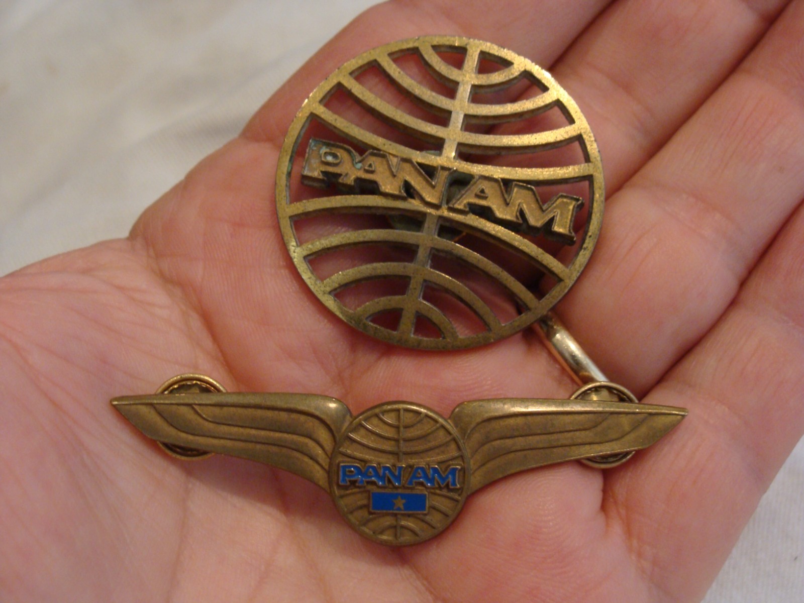 Vintage Pan Am Airlines flight engineer Wings 1 Star 2.75\