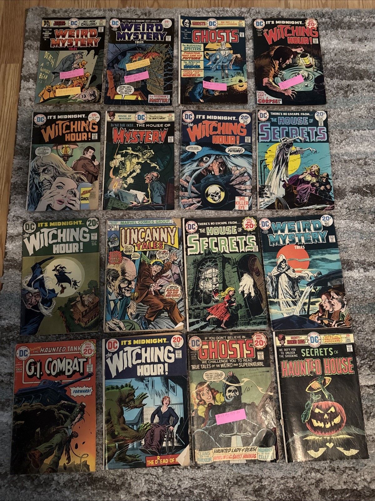 16 Comic Book Horror Lot DC Bronze Horror Ghosts House of Mystery Weird Mystery