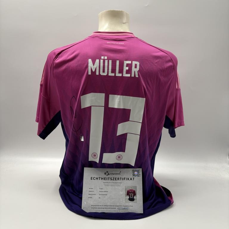 Germany DFB Jersey Thomas Müller Signed Autogramm Adidas XL Original