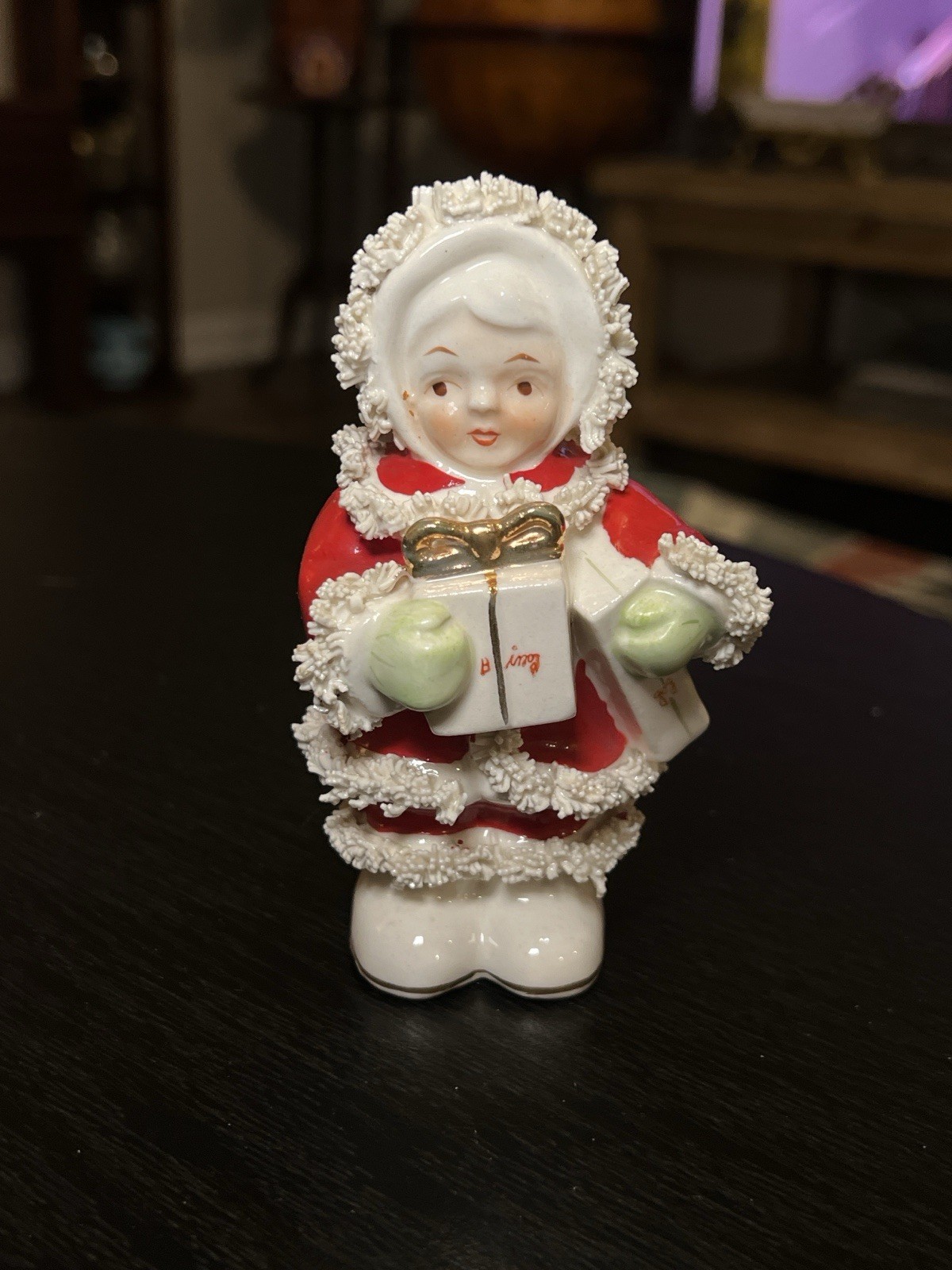 VTG ‘50s Christmas Nikoniko Niko Angel Spaghetti Porcelain Figurine Fine Ceramic