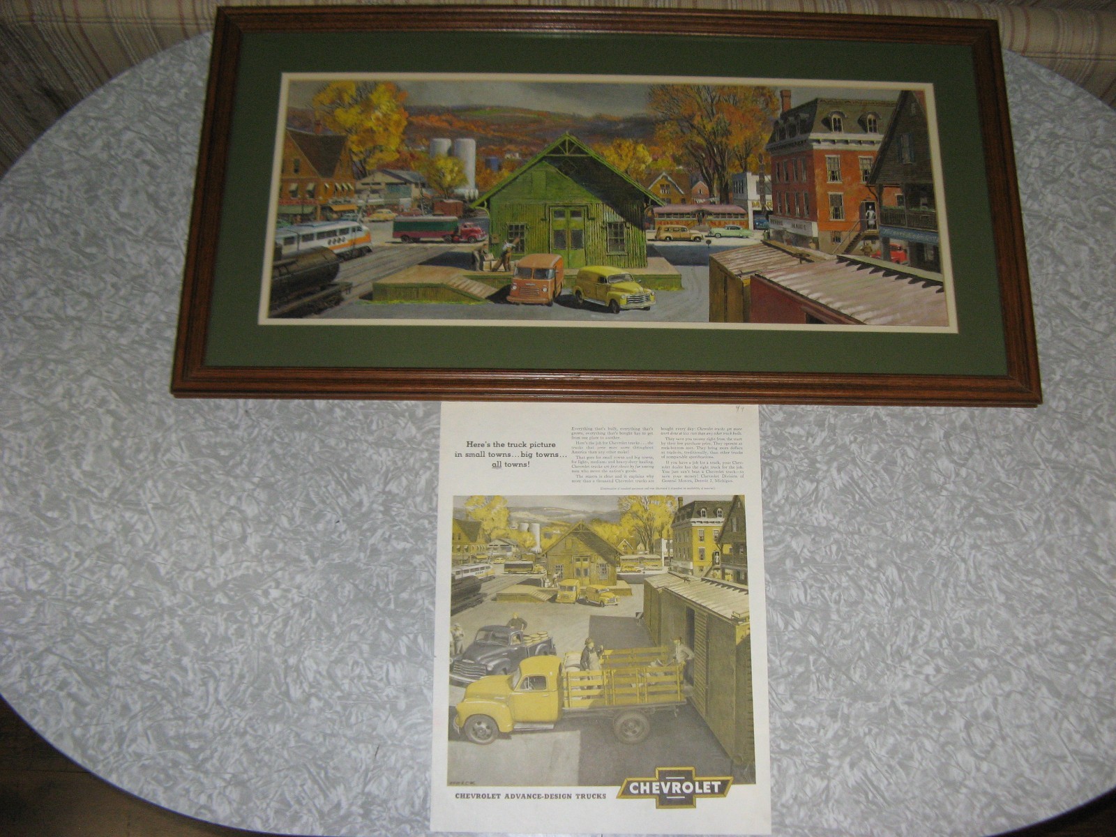 RARE Original Peter Helck 1949 Chevrolet Truck Advertising Illustration/Painting RARE Original Peter Helck 1949 Chevrolet Truck Advertising Illustration/Painting