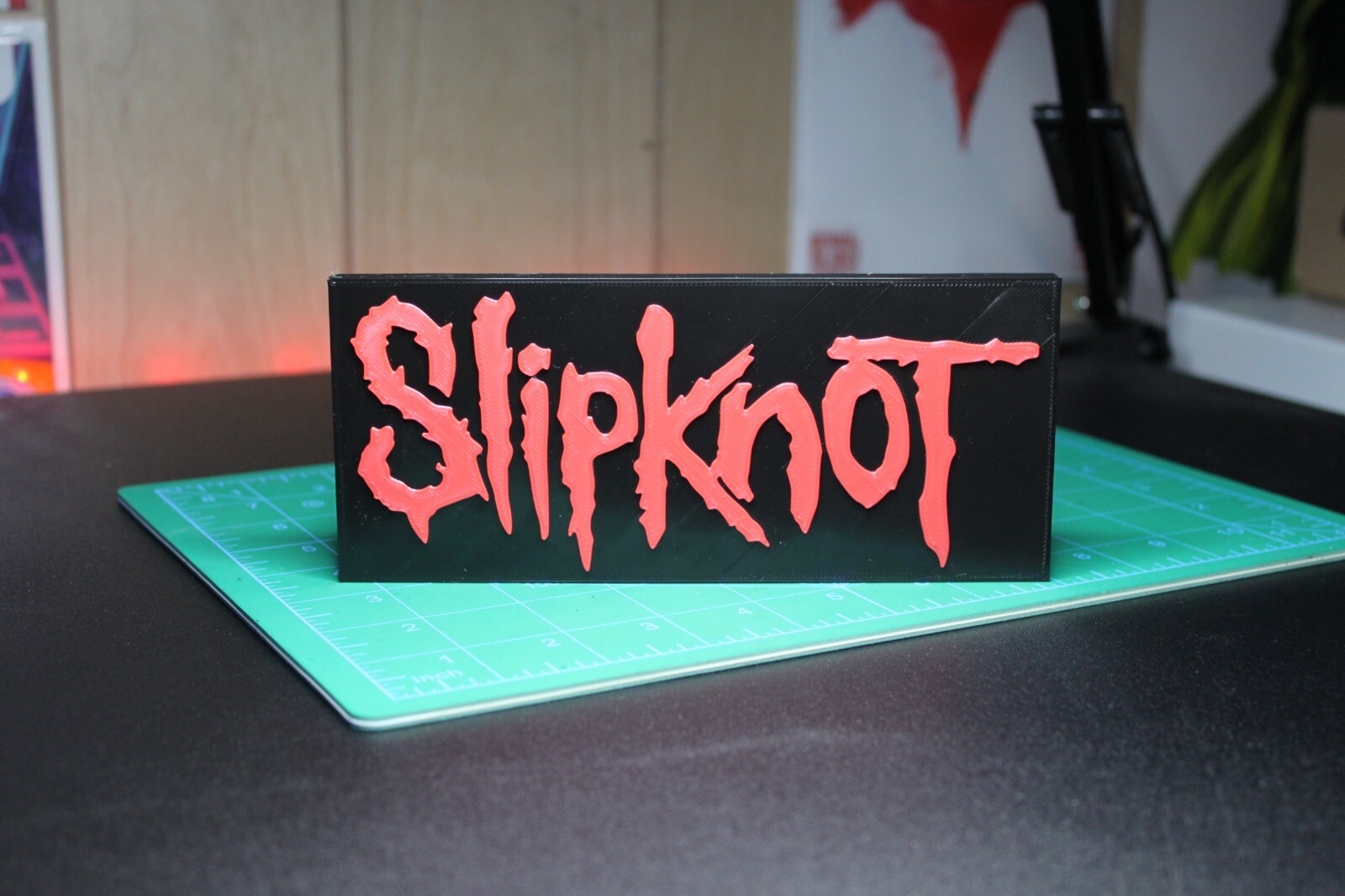SlipKnot 3D printed Logo Sign Wall Desk Shelf Art
