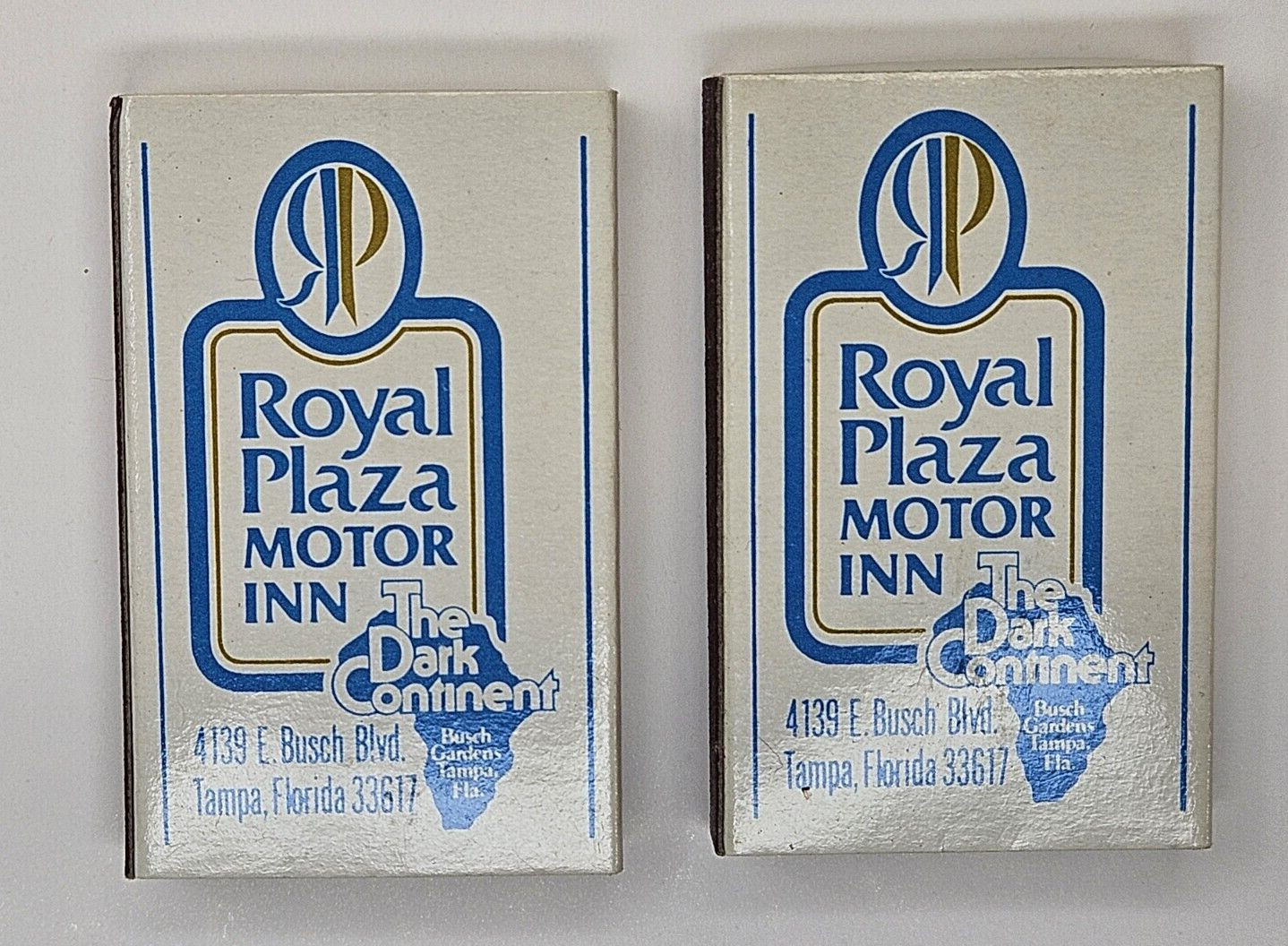 Vintage Matchbook Hotel Royal Plaza Disney World  LOT OF 2 Matchboxs