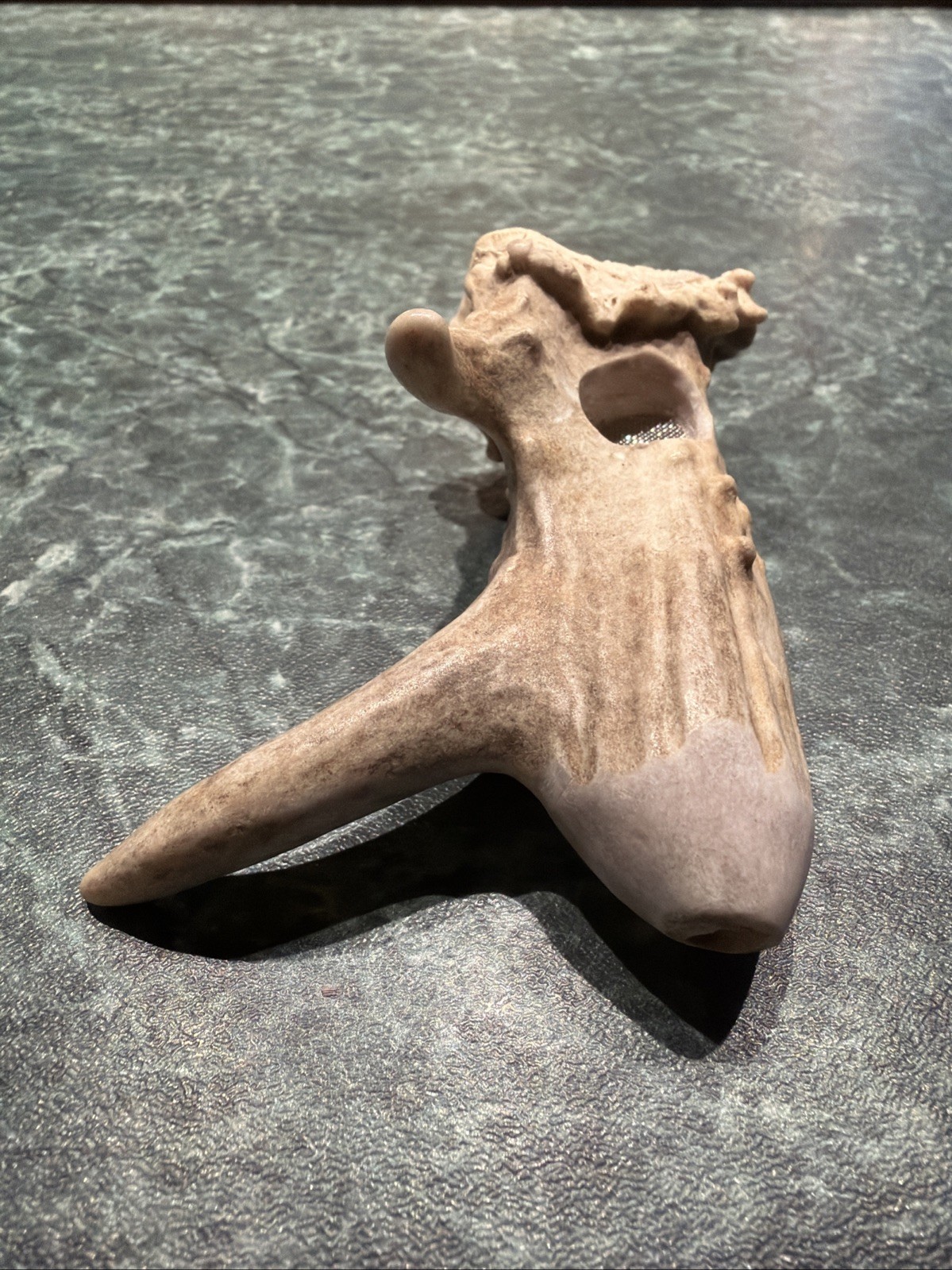 Deer Antler Burr Pipe
