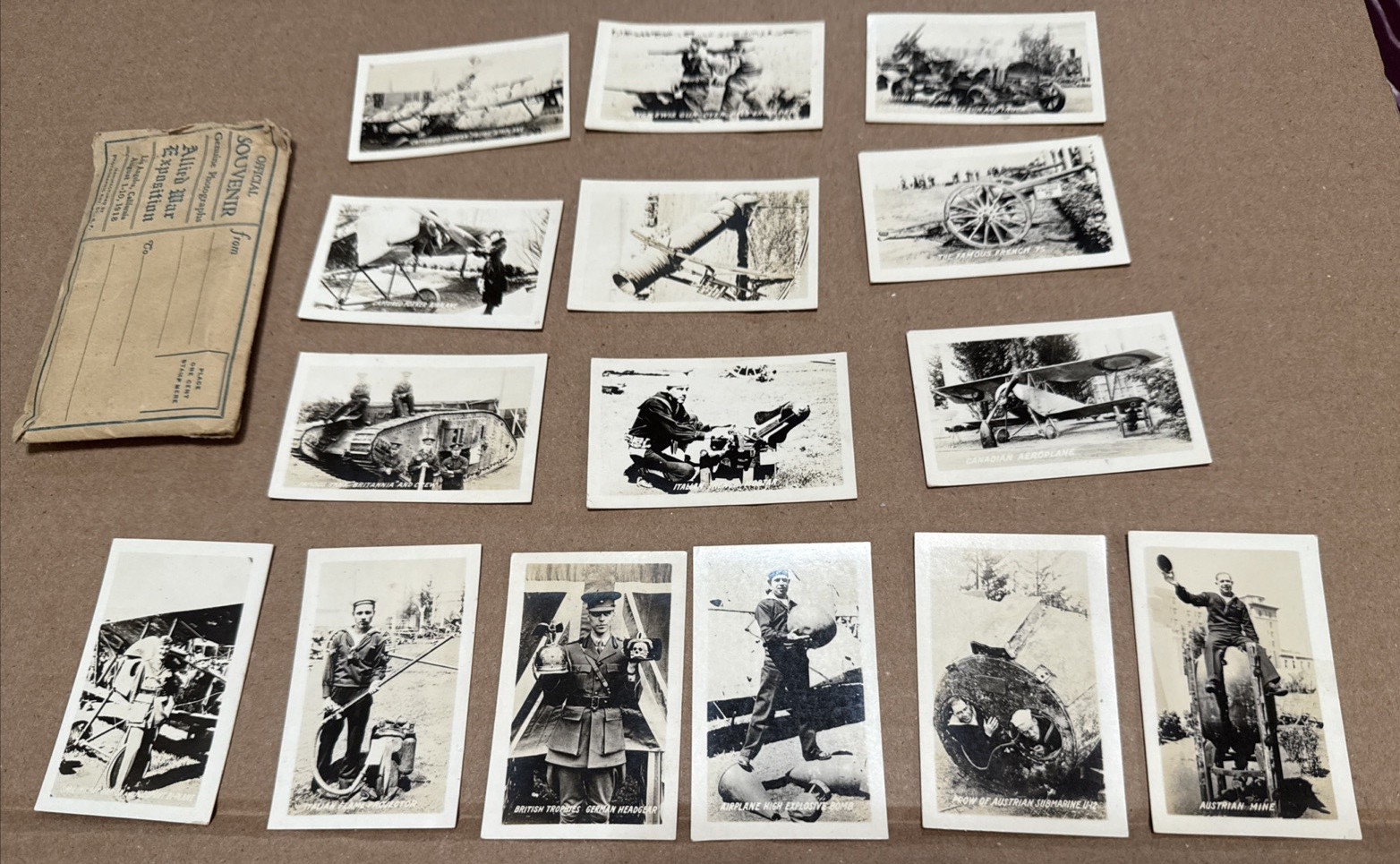 1918 Genuine photos Allied War Expedition Official Souvenir 15 Black & White 1918 Genuine photos Allied War Expedition Official Souvenir 15 Black & White
