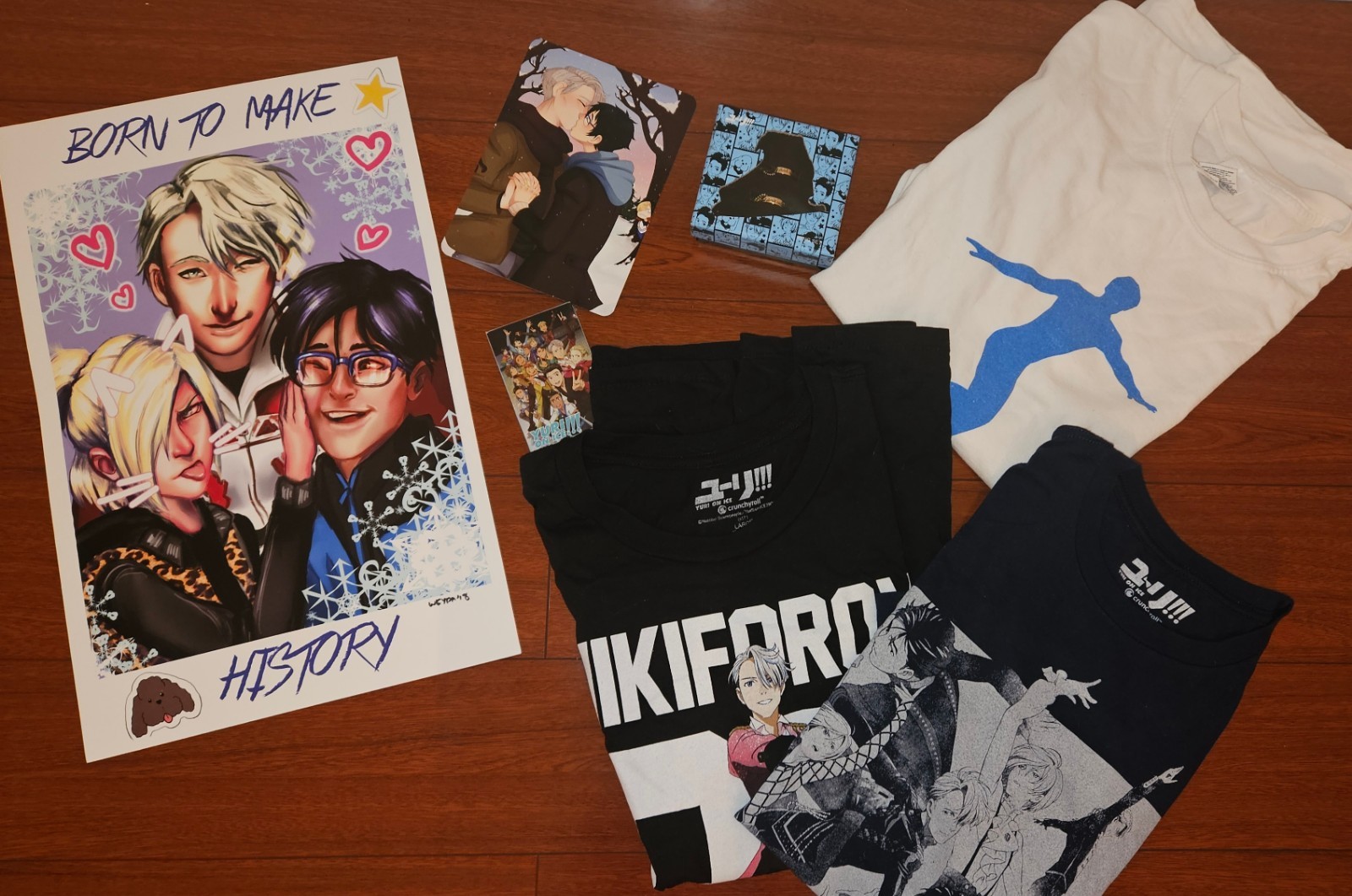 Yuri on Ice 7pc Official Merch Lot Victor Nikiforov Yuri Katsuki Crunchyroll
