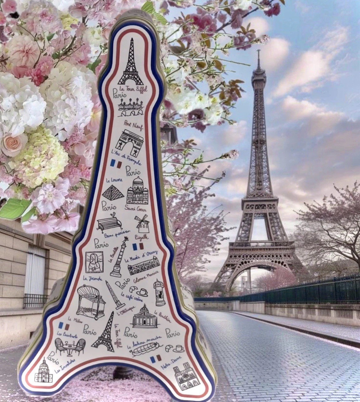 Vintage Eiffel Tower Trinket Box - Metal Decorative Keepsake EXTREMELY RARE Vintage Eiffel Tower Trinket Box - Metal Decorative Keepsake EXTREMELY RARE