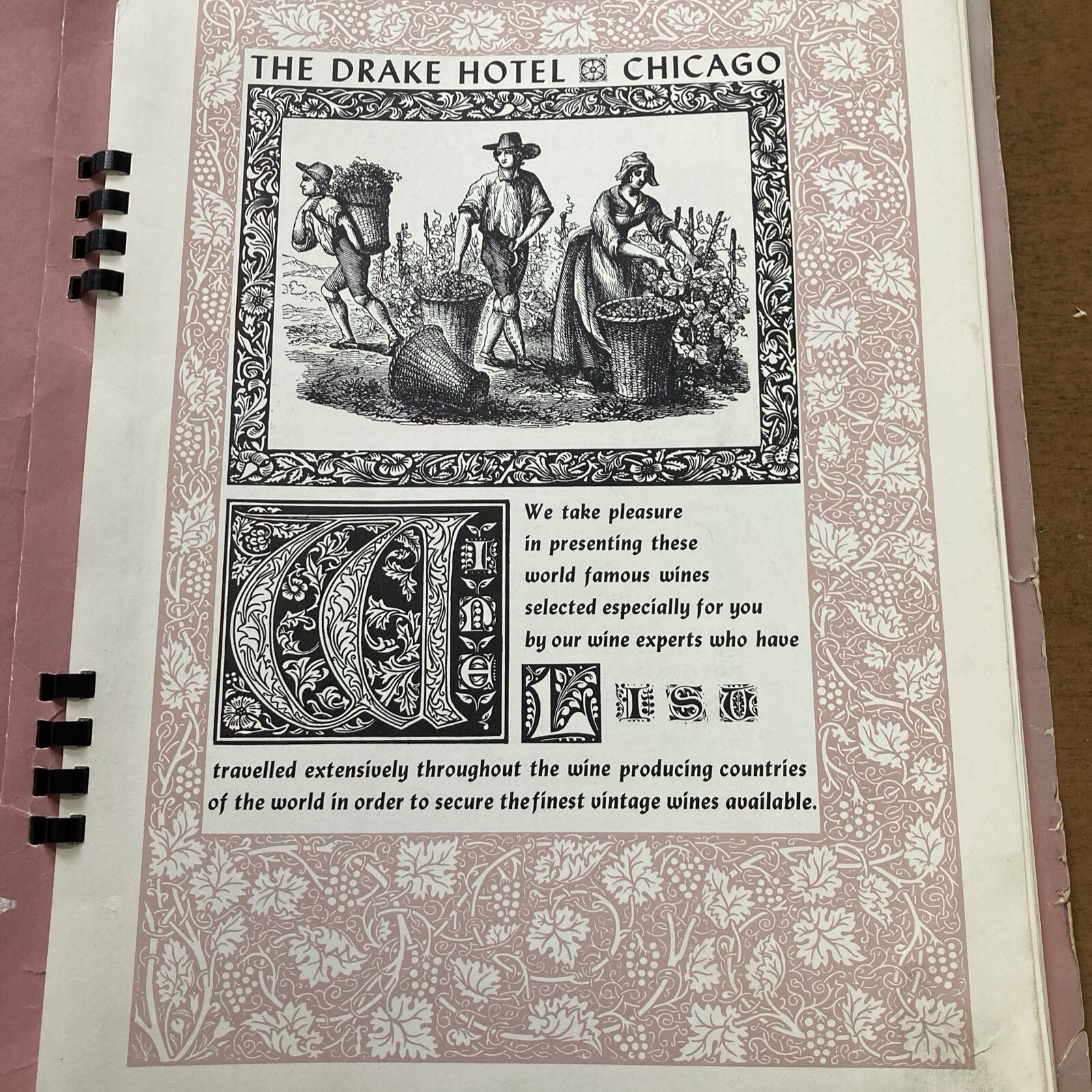 VINTAGE DRAKE HOTEL CHICAGO WINE LIST VINTAGE DRAKE HOTEL CHICAGO WINE LIST