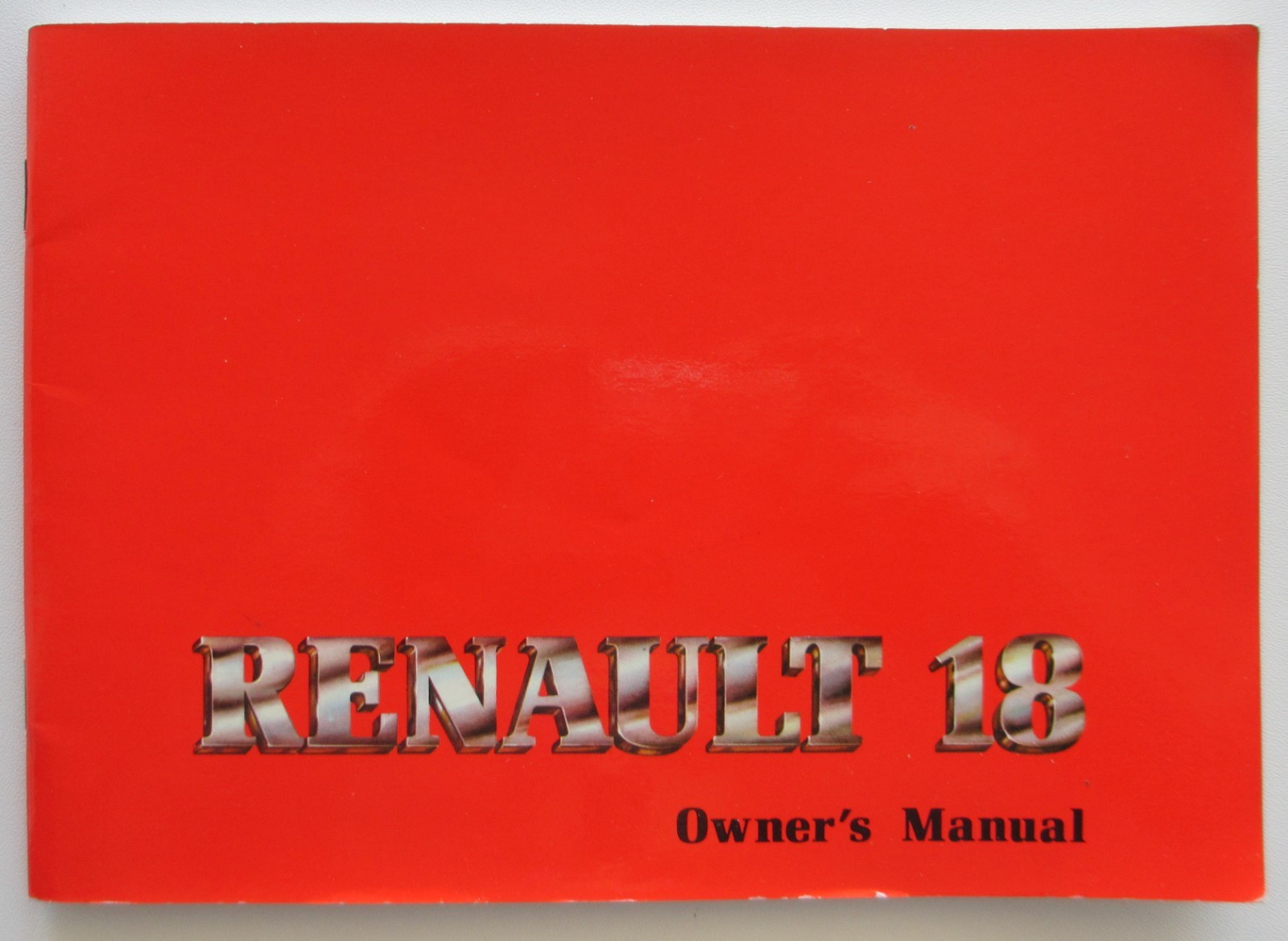 Vintage 1980s Renault 18 18i Automobile Owner\'s Manual Car Auto Book
