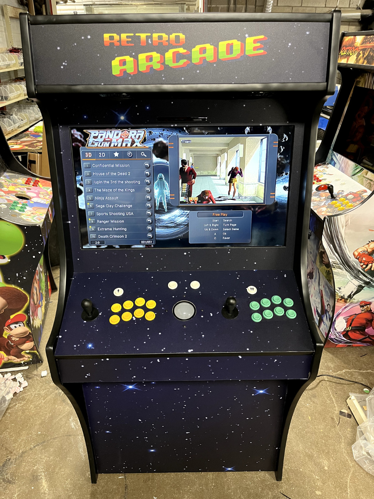 Full Size Deluxe Gaming Arcade with 10,000 Games- 32 \ Full Size Deluxe Gaming Arcade with 10,000 Games- 32 \