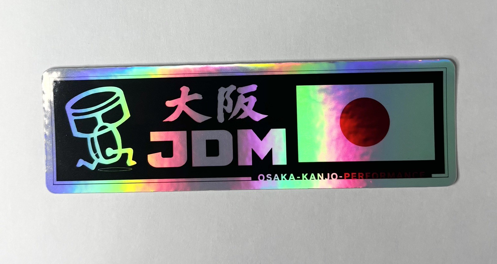 JDM Piston Osaka Holographic Vinyl Sticker JDM Drift Car Decal 4
