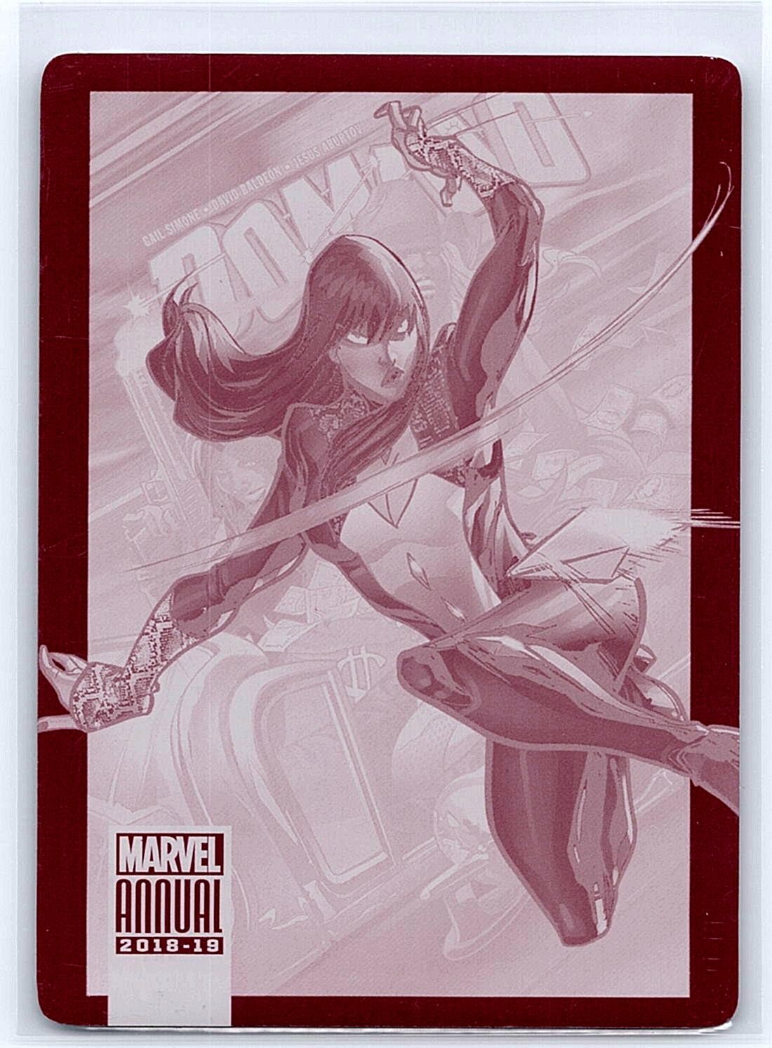 Diamondback 2018-19 Upper Deck Marvel Annual 126 Magenta Printing Plate 1/1