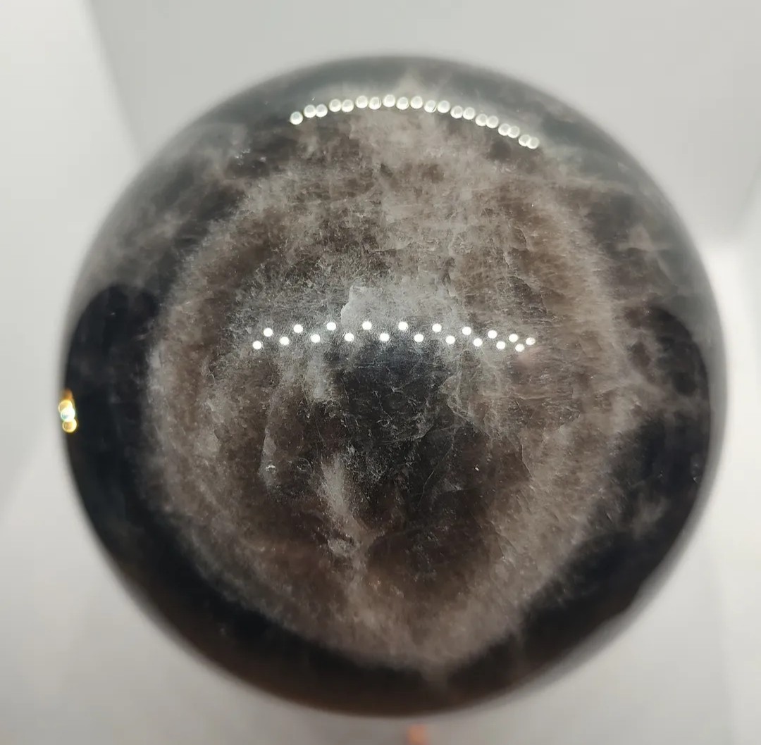HUGE Smoky Quartz Sphere With Stand  Over 5 Pounds Natural Stone Crystal Ball