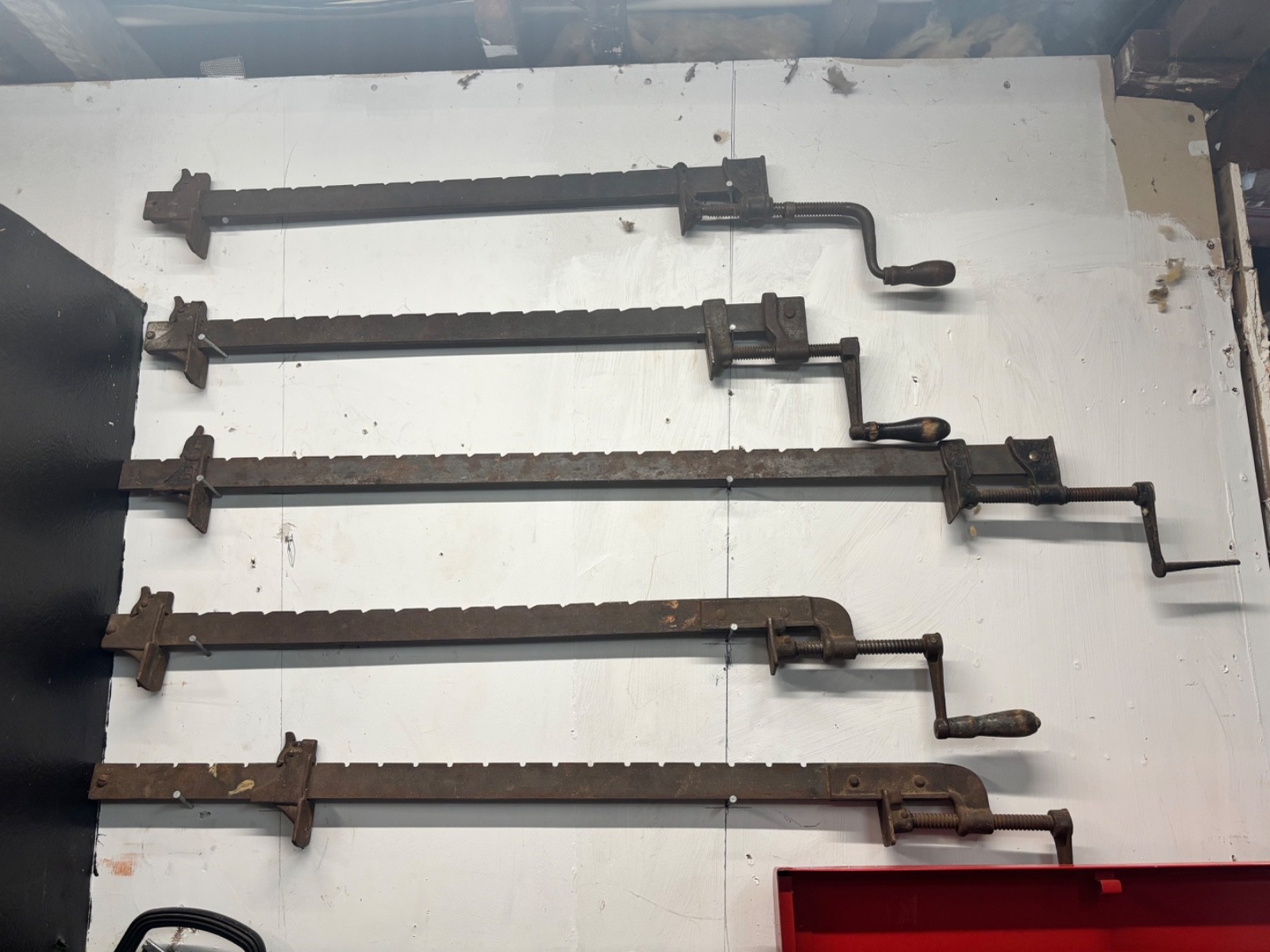 Vintage C.T. Co, E.C. Stearns, & Wetzler Bar Clamps - Early 1940s - Woodworking