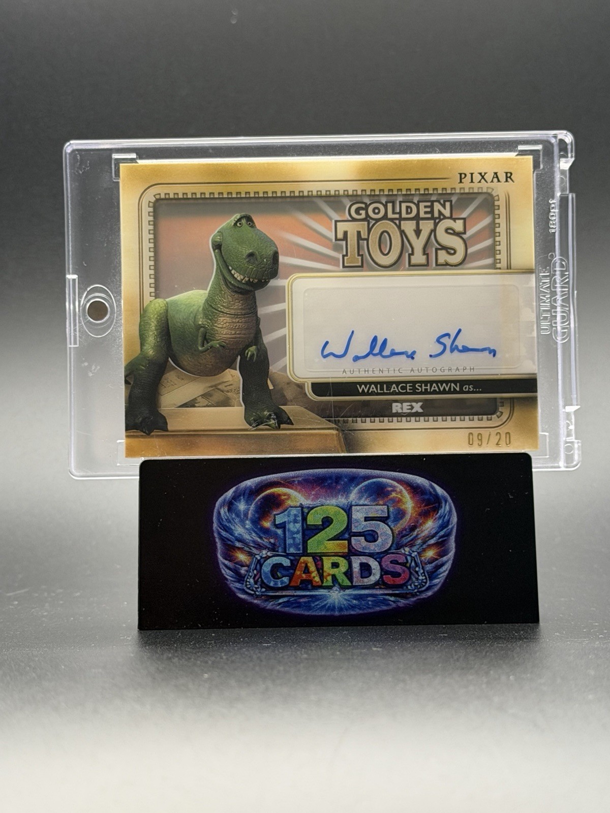 2025 Topps Disney Rex Wallace Shawn Auto /20 Golden Toys SSP