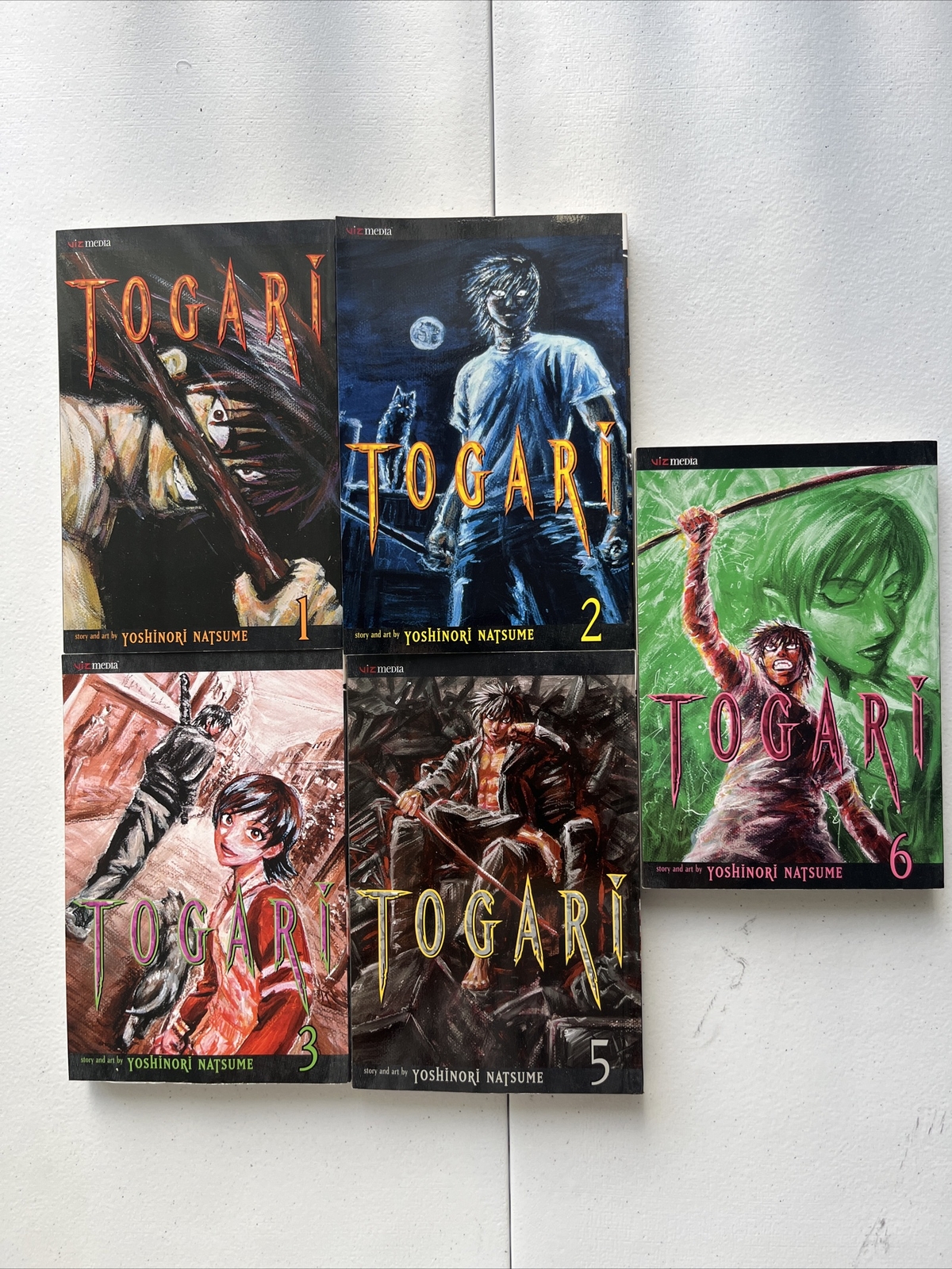 Togari Manga Lot Volumes 1-3, 5,6 Viz Media Yoshinori Natsume