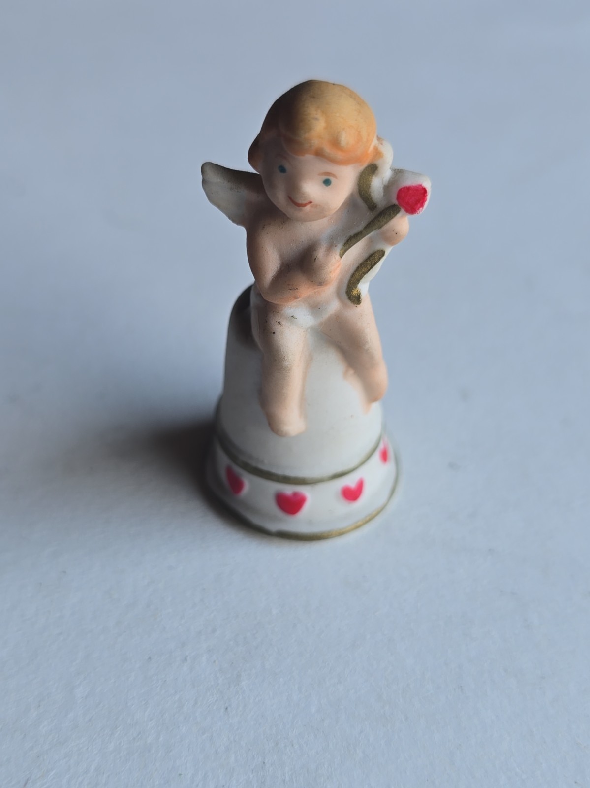  Enesco Valentines Angel Cherub THIMBEL  1-3/4\