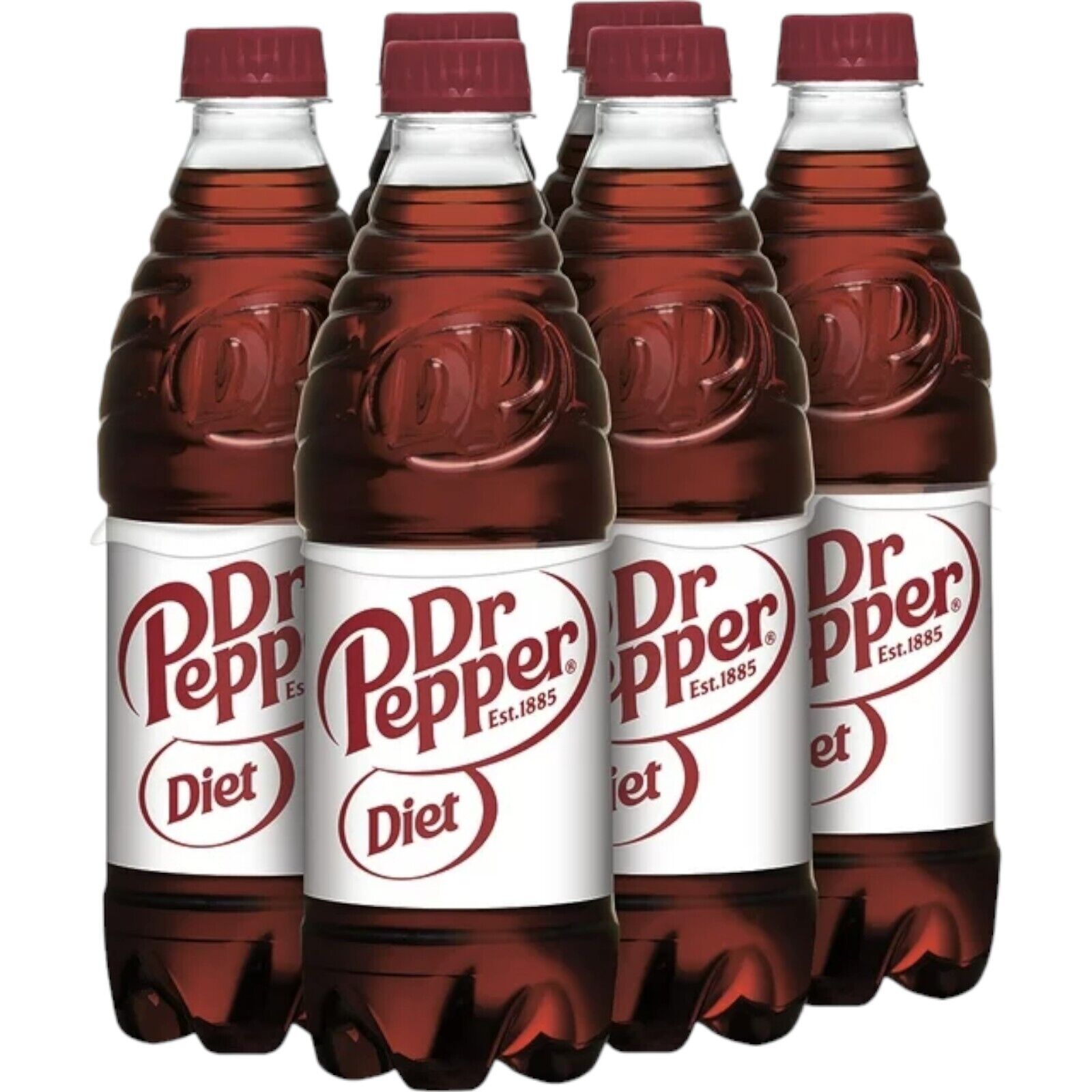 Diet Dr Pepper Soda Pack of 6 16.9oz Bottles Soft Drink Diet Dr Thunder Soda Pop