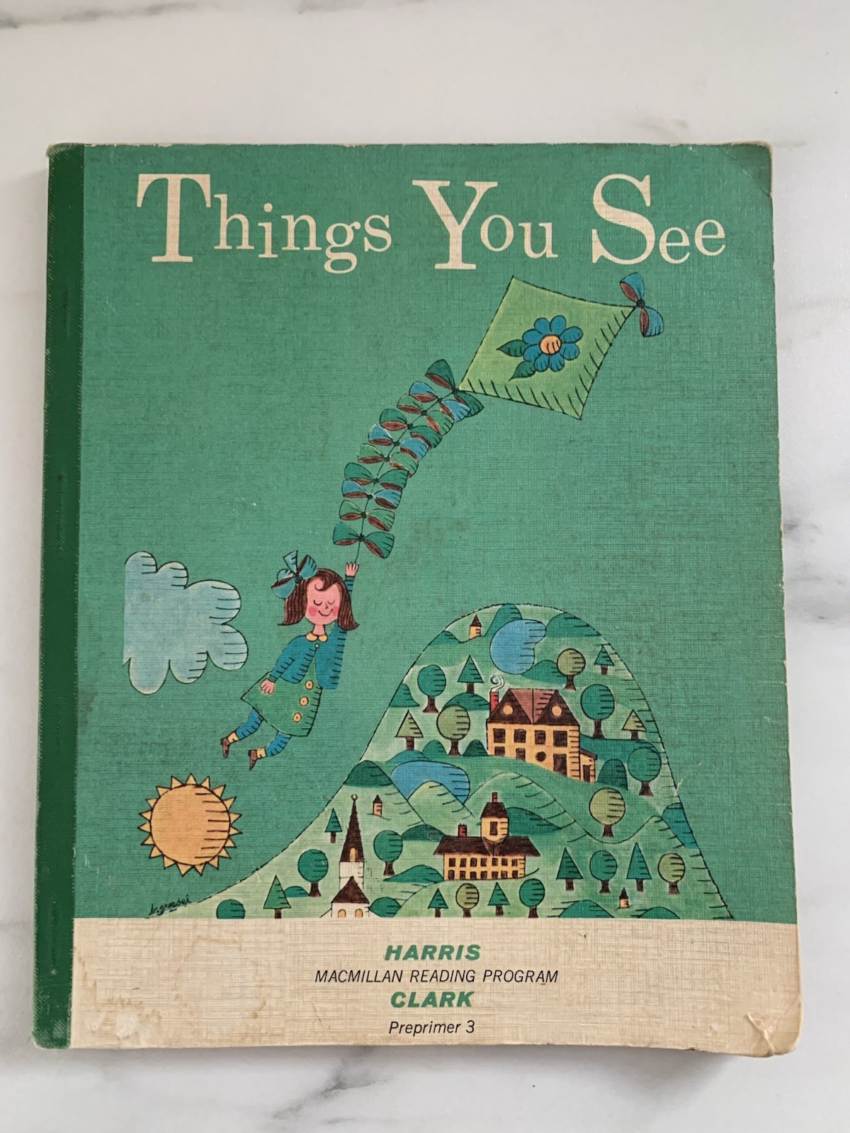 ✨Vintage School Reading Book “Things You See” MacMillan 1965 Salem Mass. Ex-lib✨