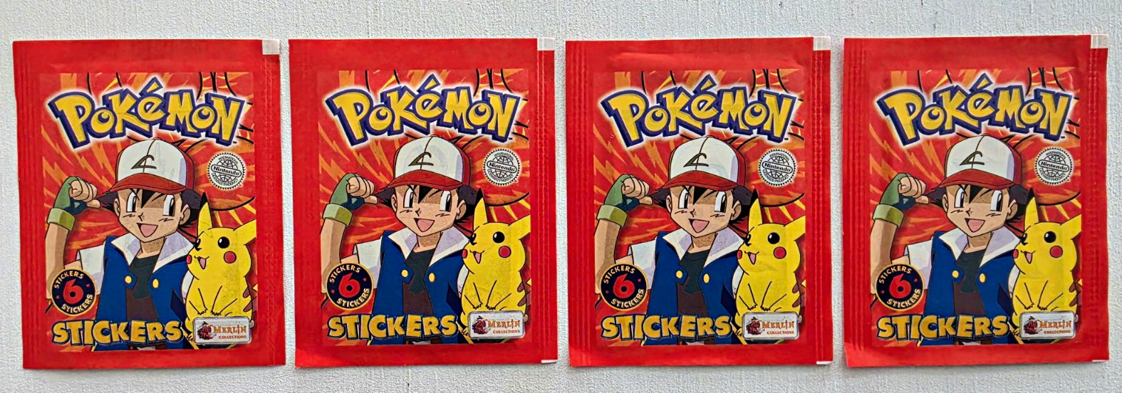 Merlin Collections Pokémon Sticker Pack From 1999 *VINTAGE * Hard To Find