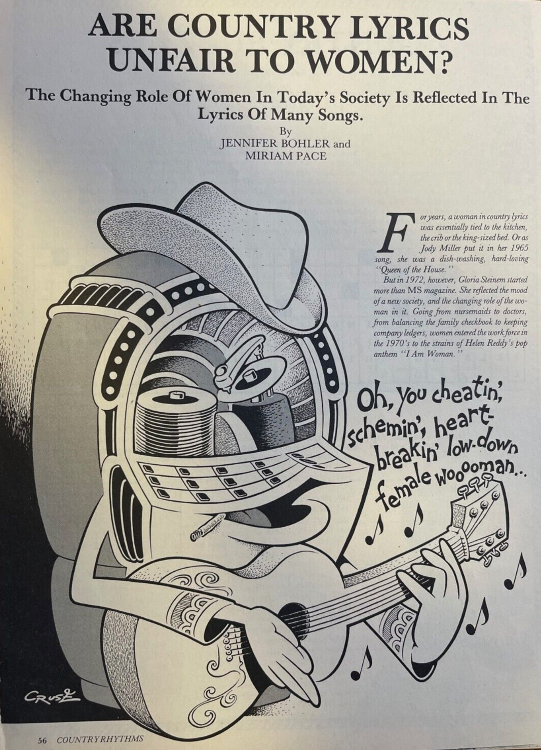 1982 Are Country Song Lyrics Unfair to Women