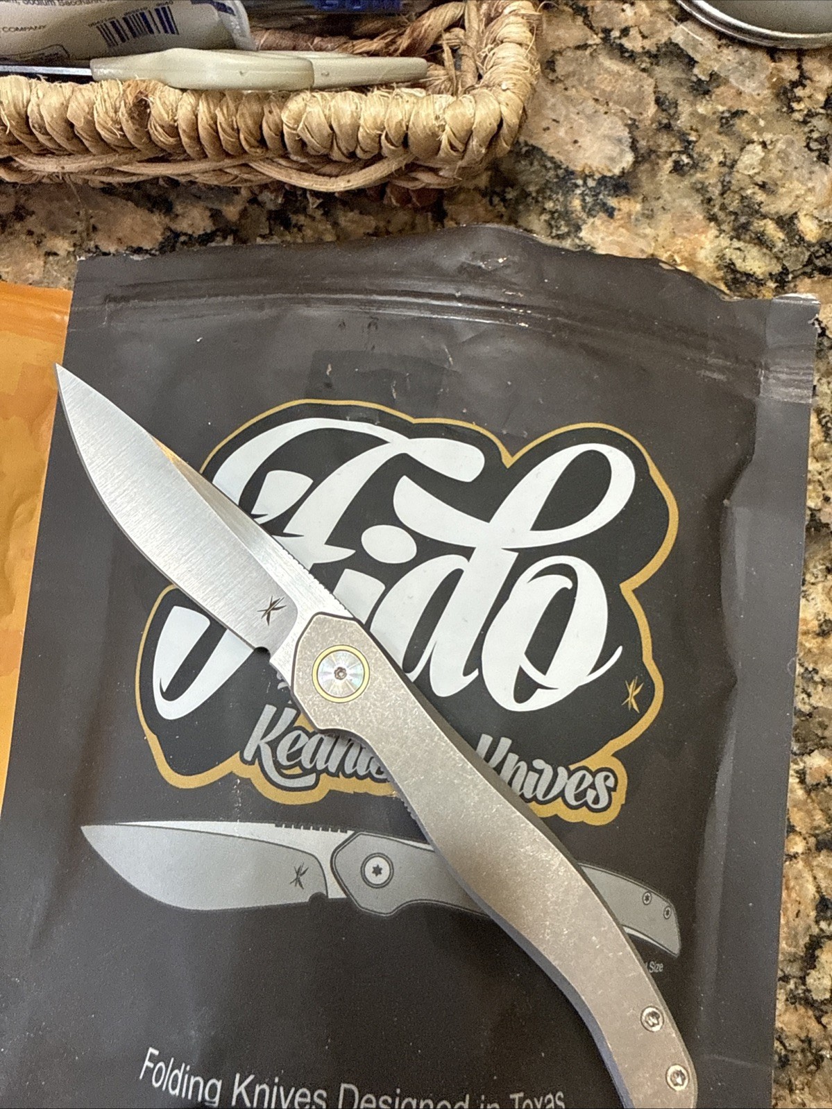 Keanison Knives Fido Liner Lock Knife Titanium (3\