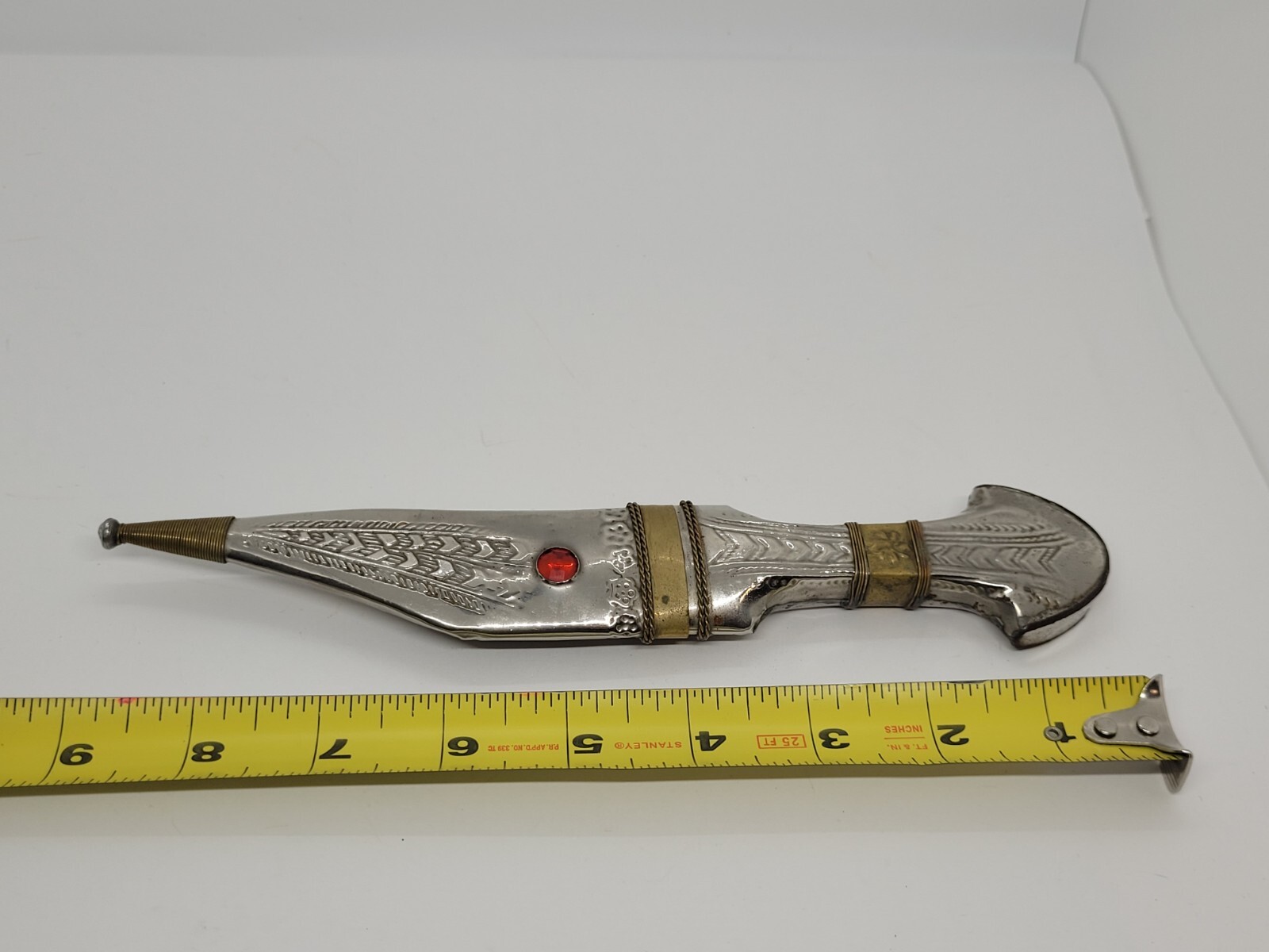 Arabia Palestinian Vtg Jordanian Shibriya Jambiya Khanjar Bedouin Dagger OOAK 