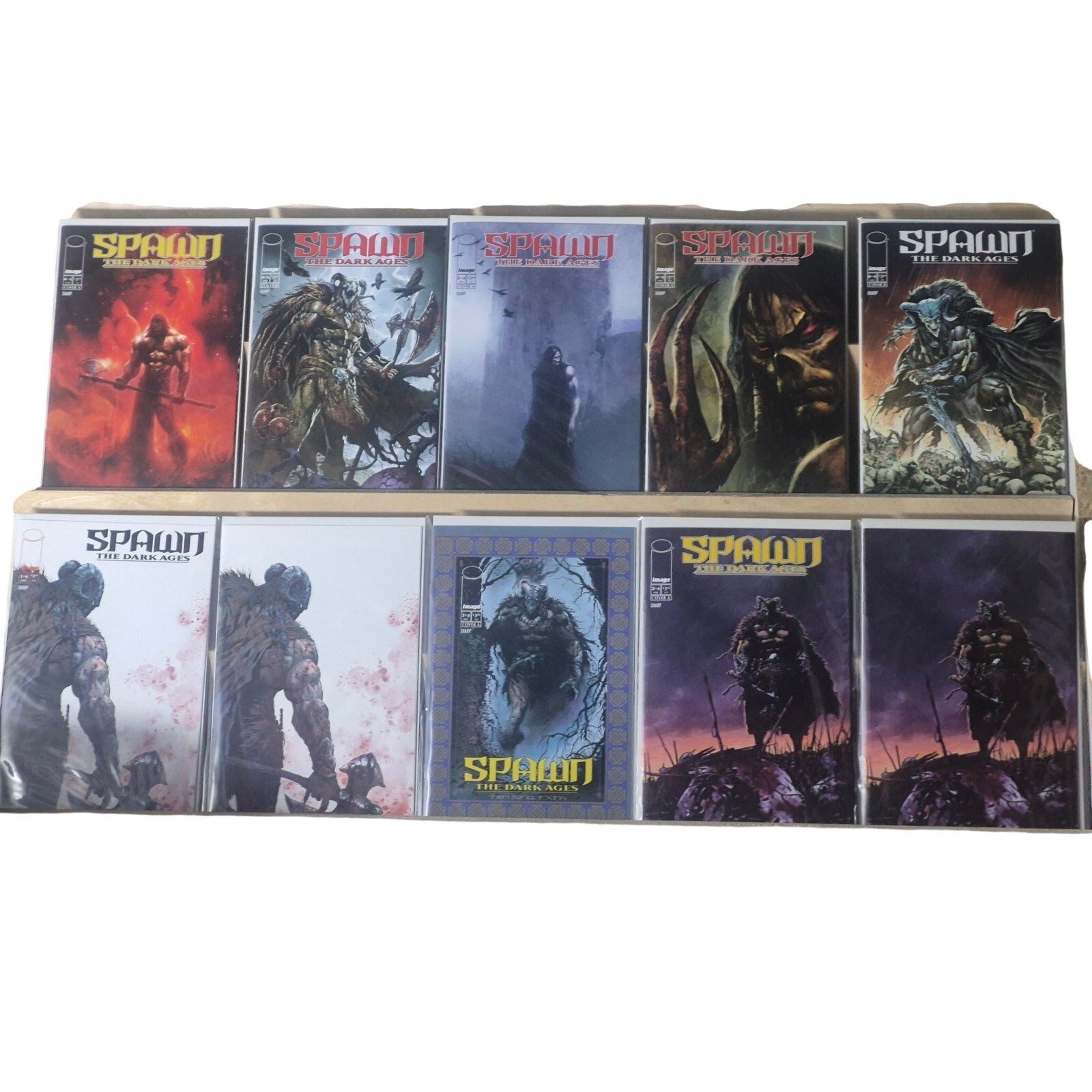 SPAWN THE DARK AGES #1-6 Complete Series Set (10 Books) + Variants Liam Sharp NM