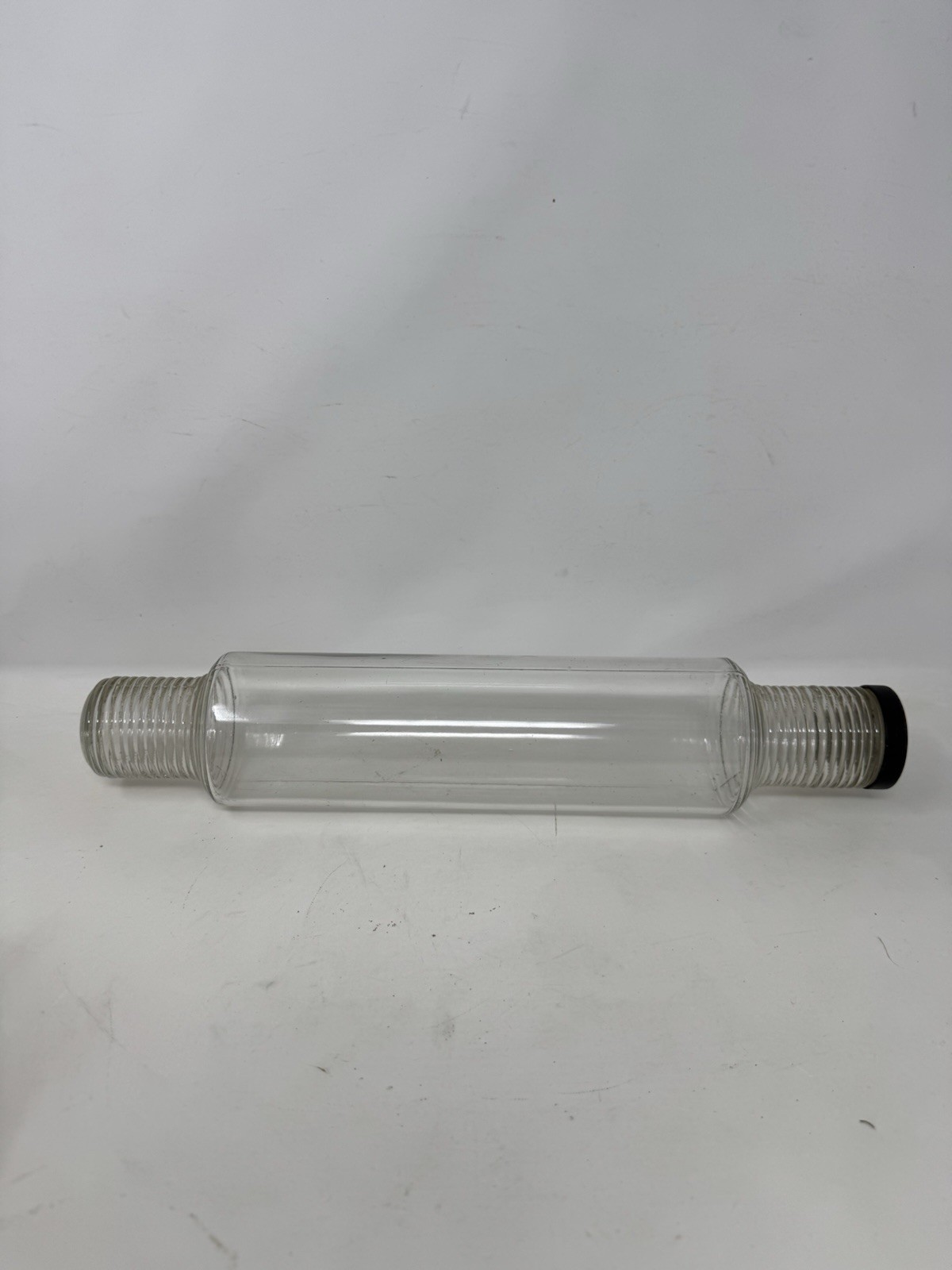 Vintage Clear Depression GLASS Rolling Pin 14\