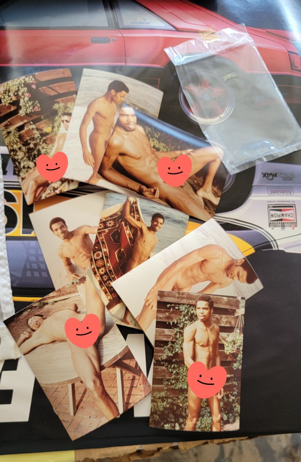 8 Original / Vintage  RARE SIERRA DOMINO Studio Photo LOT Male Figure Study HUNK