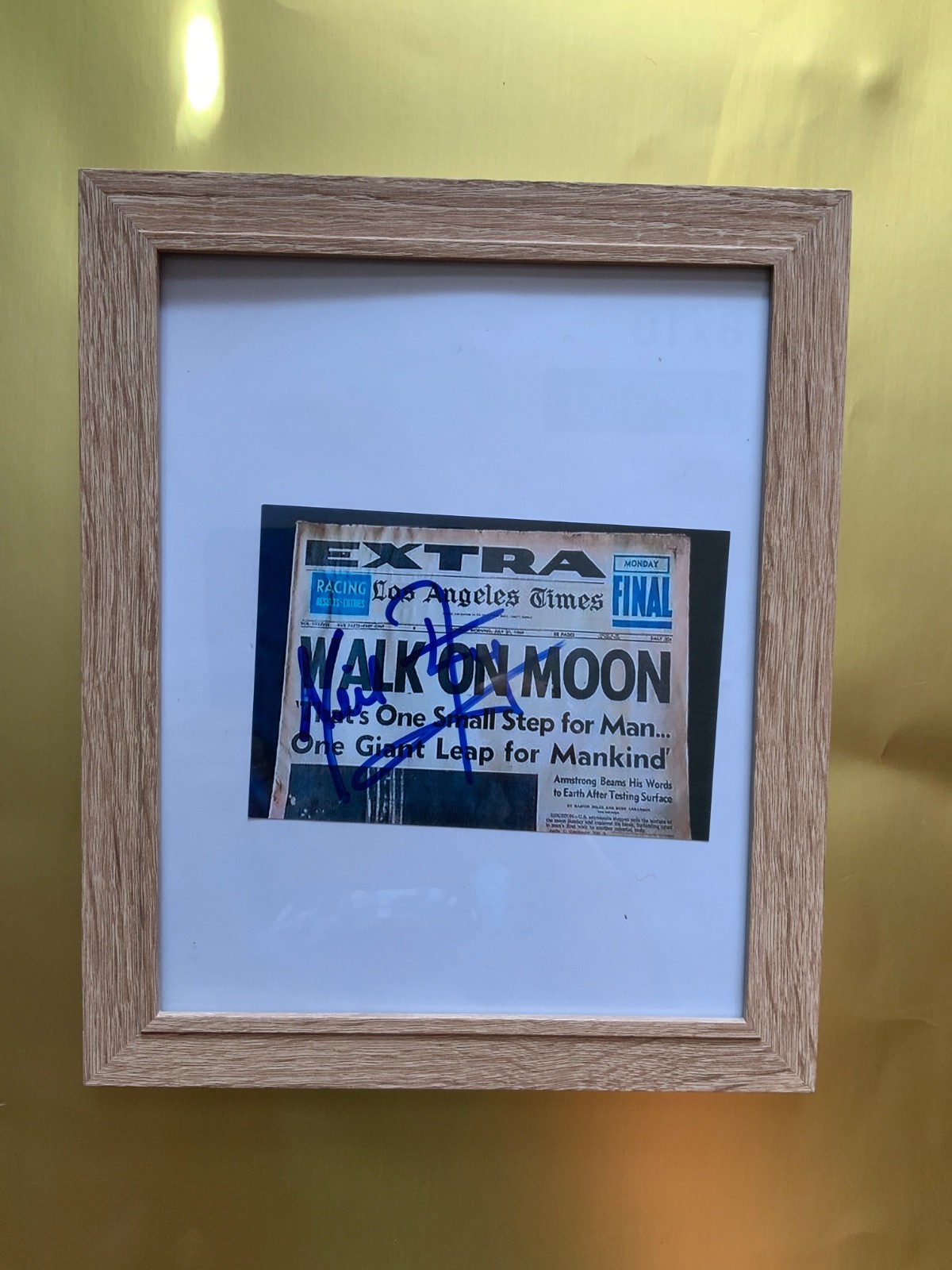signed old nasa neil armstrong photograph collectible nasa space missions