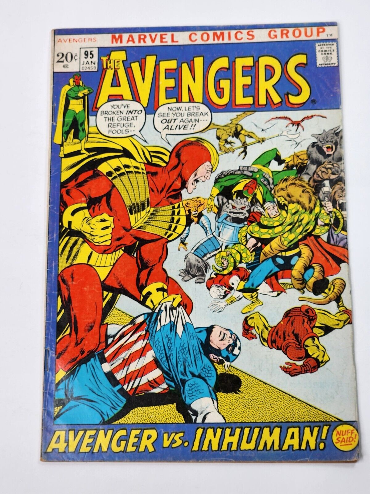 Avengers 95 Kree-Skrull War Part 7 Neal Adams Art Bronze Age 1972