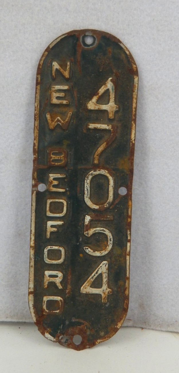 Vintage New Bedford Mass Bicycle License Plate Tag 47054 Antique Metal Vintage New Bedford Mass Bicycle License Plate Tag 47054 Antique Metal