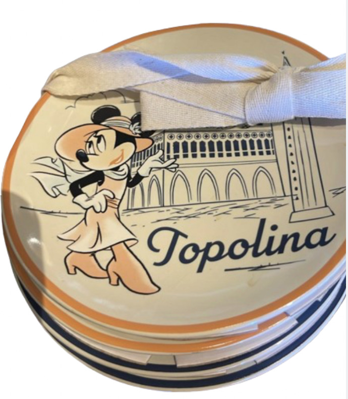 Disney Parks Epcot World Showcase Italy Topolino Plates Set of 4 New With Tag