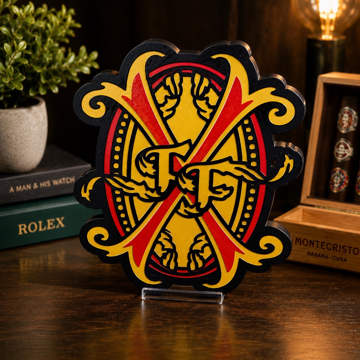 New Arturo Fuente Opus X Logo Store Sign Cigar Art Wall Handmade Man Cave Ad