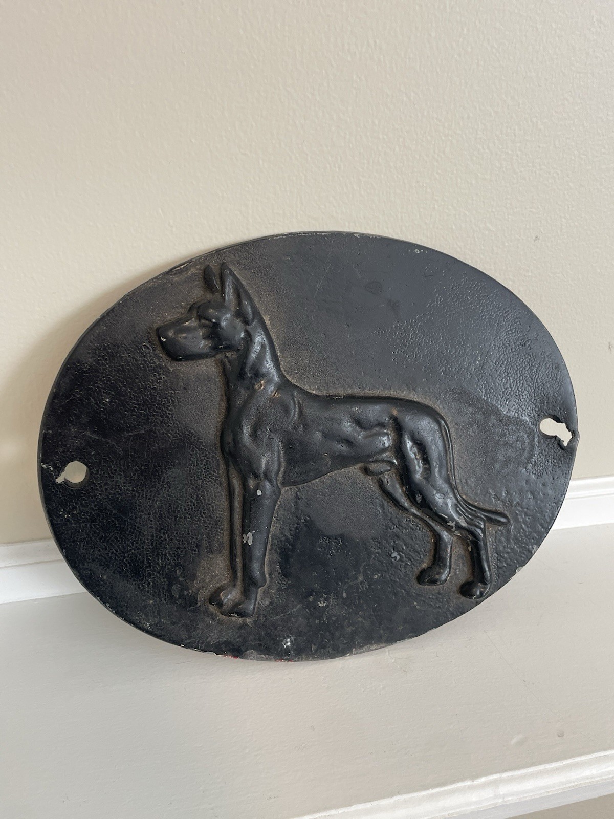 Vintage Cast Great Dane Trailer Plaque Emblem Badge Cool Piece 11\