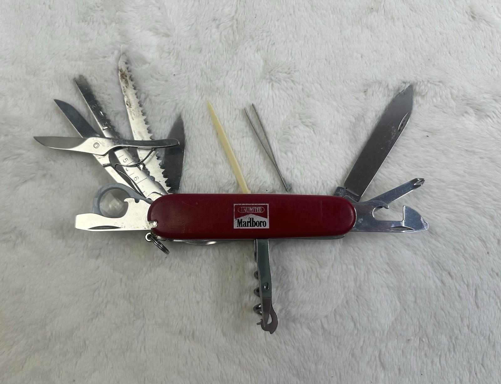 Victorinox Outdoorsman Red Marlboro Unlimited Swiss Army Multi-Tool Knife