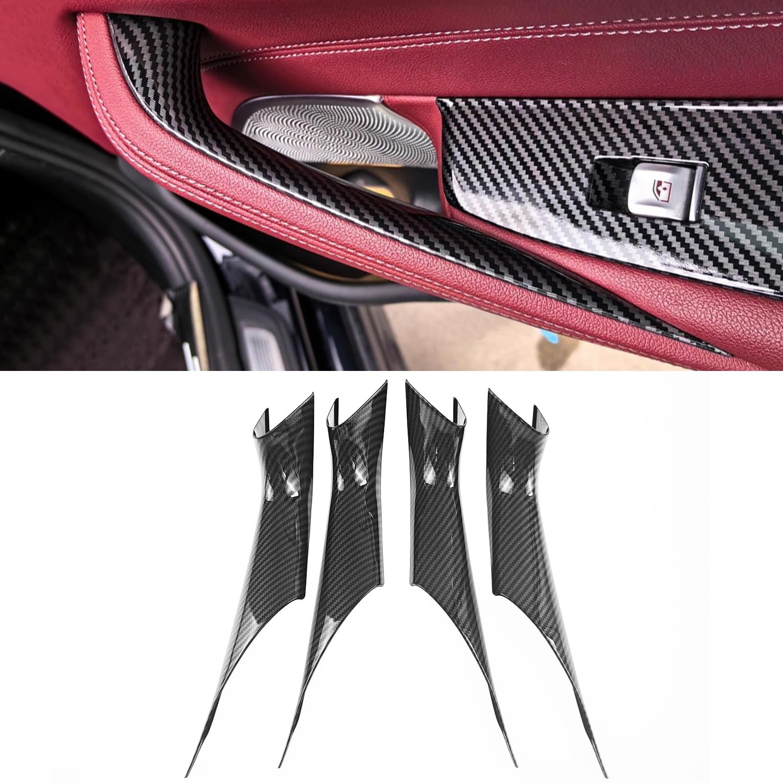 for BMW 5 Series G30 G31 2017-2022 Door Handles Protective Covers | 4PCS Left...