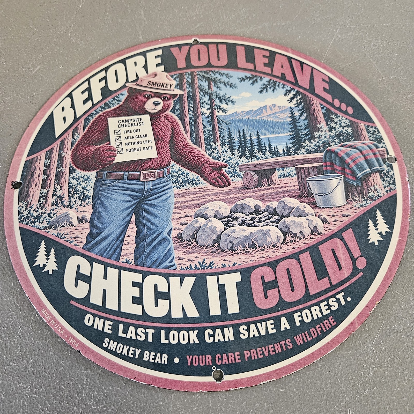 VINTAGE 1954 SMOKEY BEAR 12\