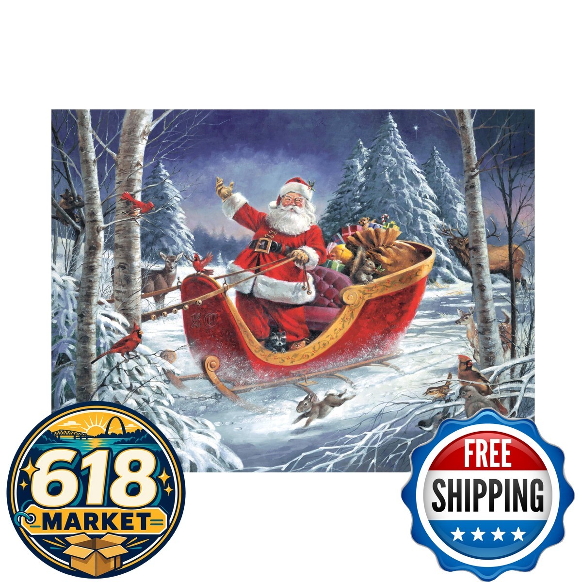 Trademark Fine Art R.J. McDonald \'Christmas Parade\' Canvas Art