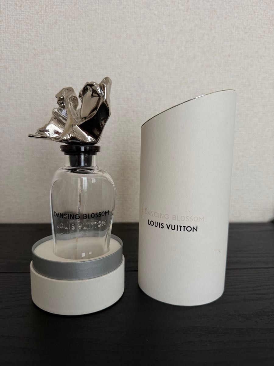 Louis Vuitton Perfume Bottle Dancing Blossom Empty Flower Cap Box Clear Silver