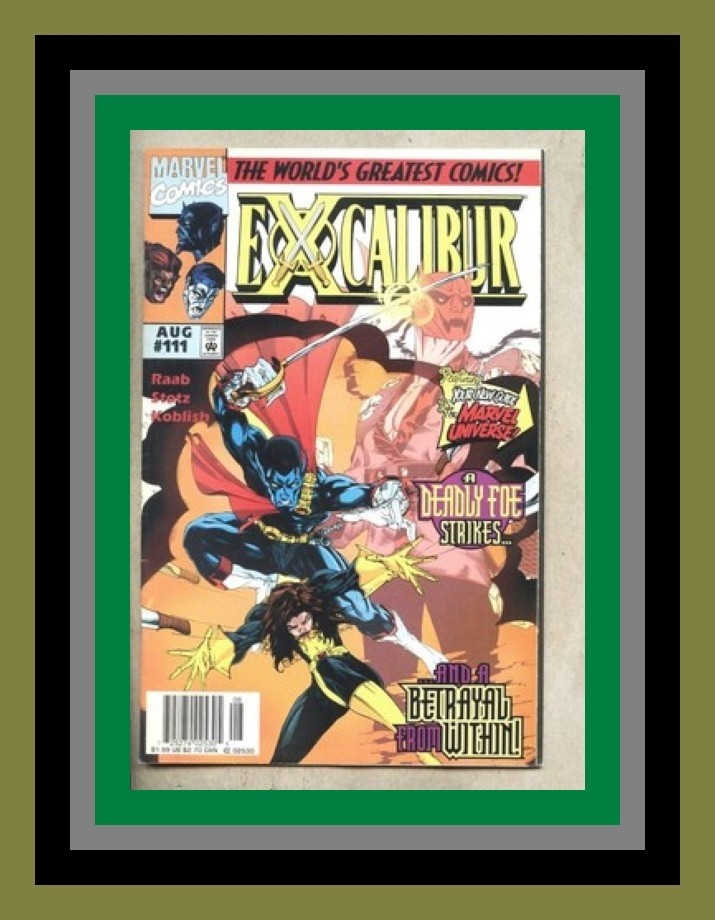 Excalibur #111-1993 vf 8.0 Marvel Newsstand Variant / the return of Ogun 