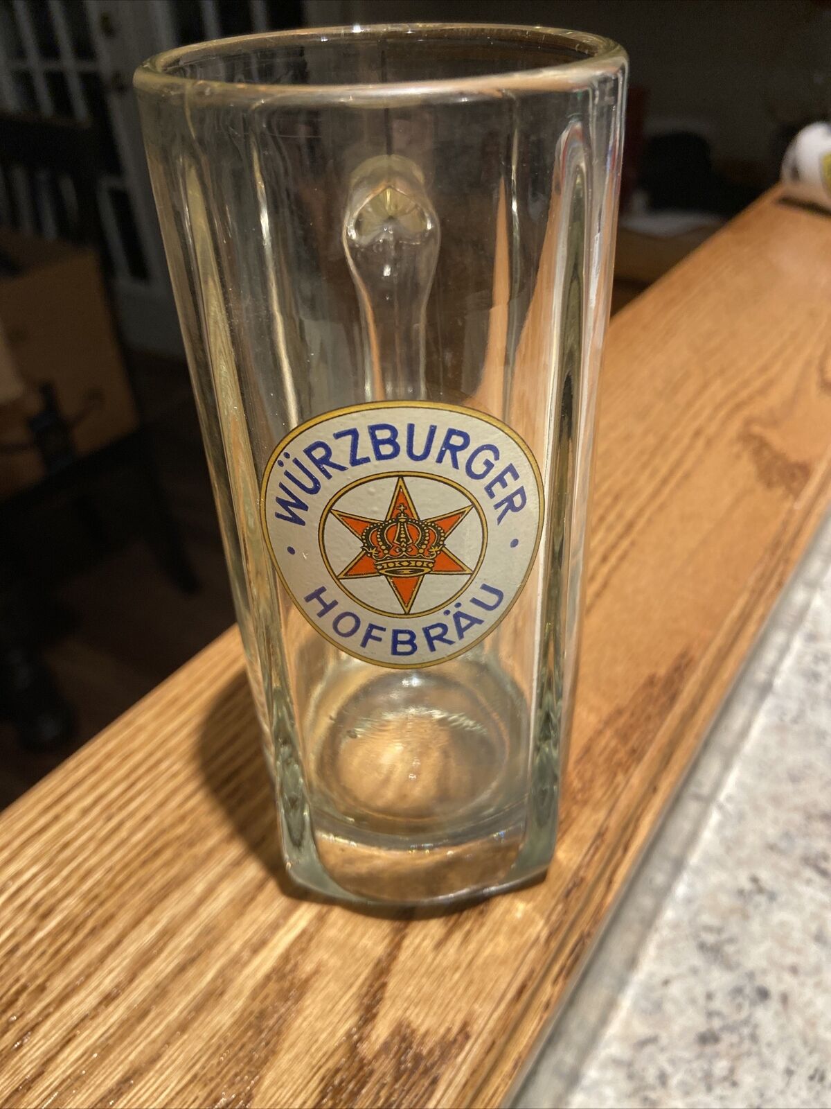 Wurzburger Hofbrau Vintage Germany Pilsner 0.3 L 6 Inch Beer Glass Mug