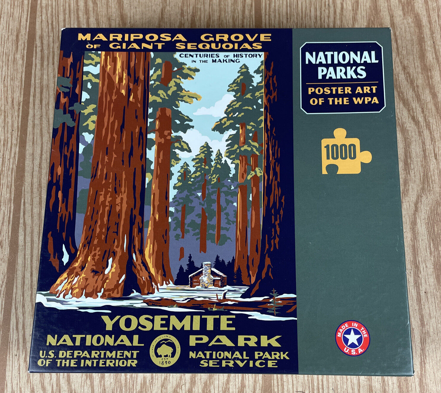 Yosemite National Park Poster Art of The WPA 1000 Puzzle COMPLETE