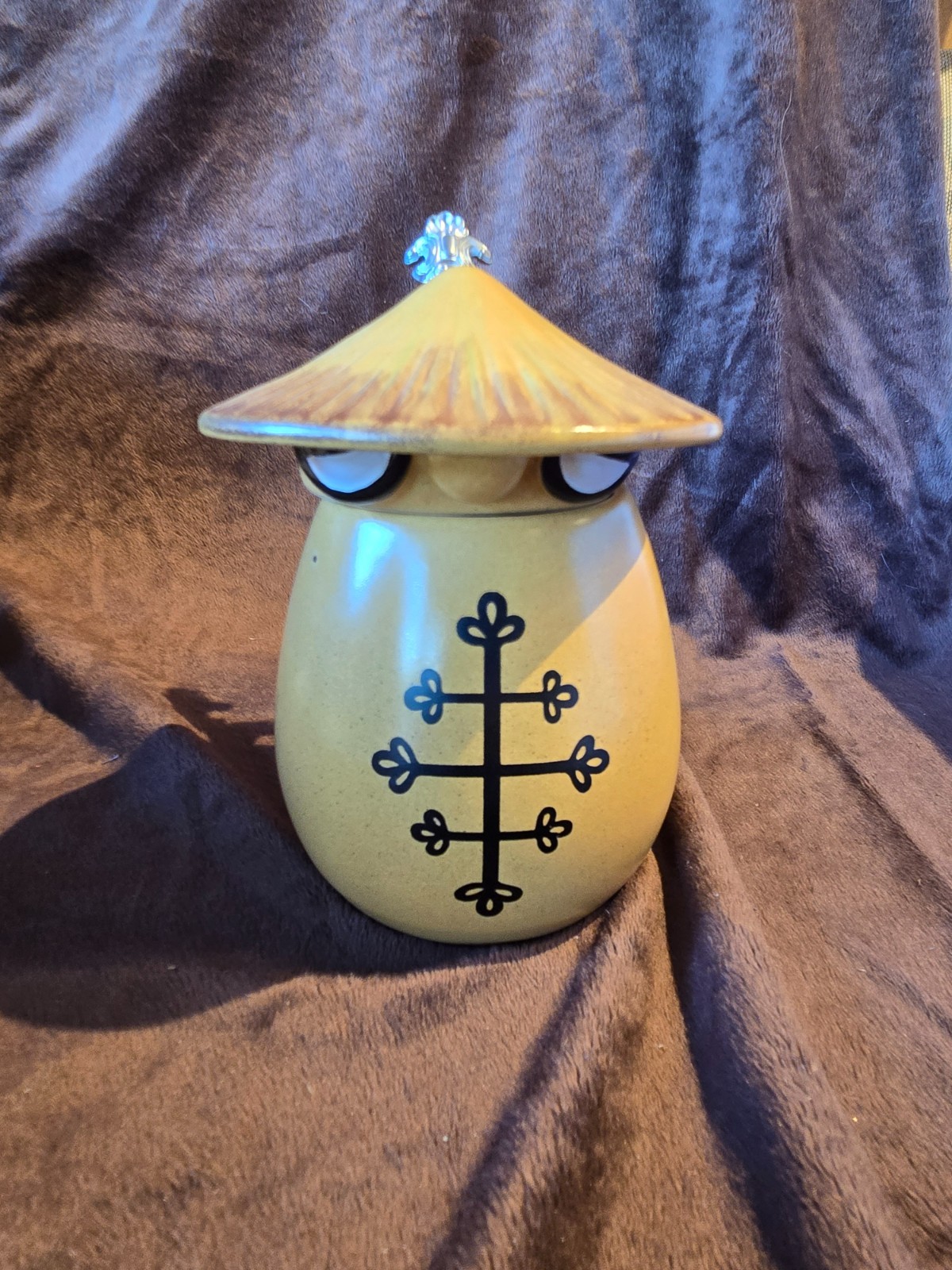Vintage WEBCO 1st Edition Character Beer Stein Oriental Figure Germany Lidded 