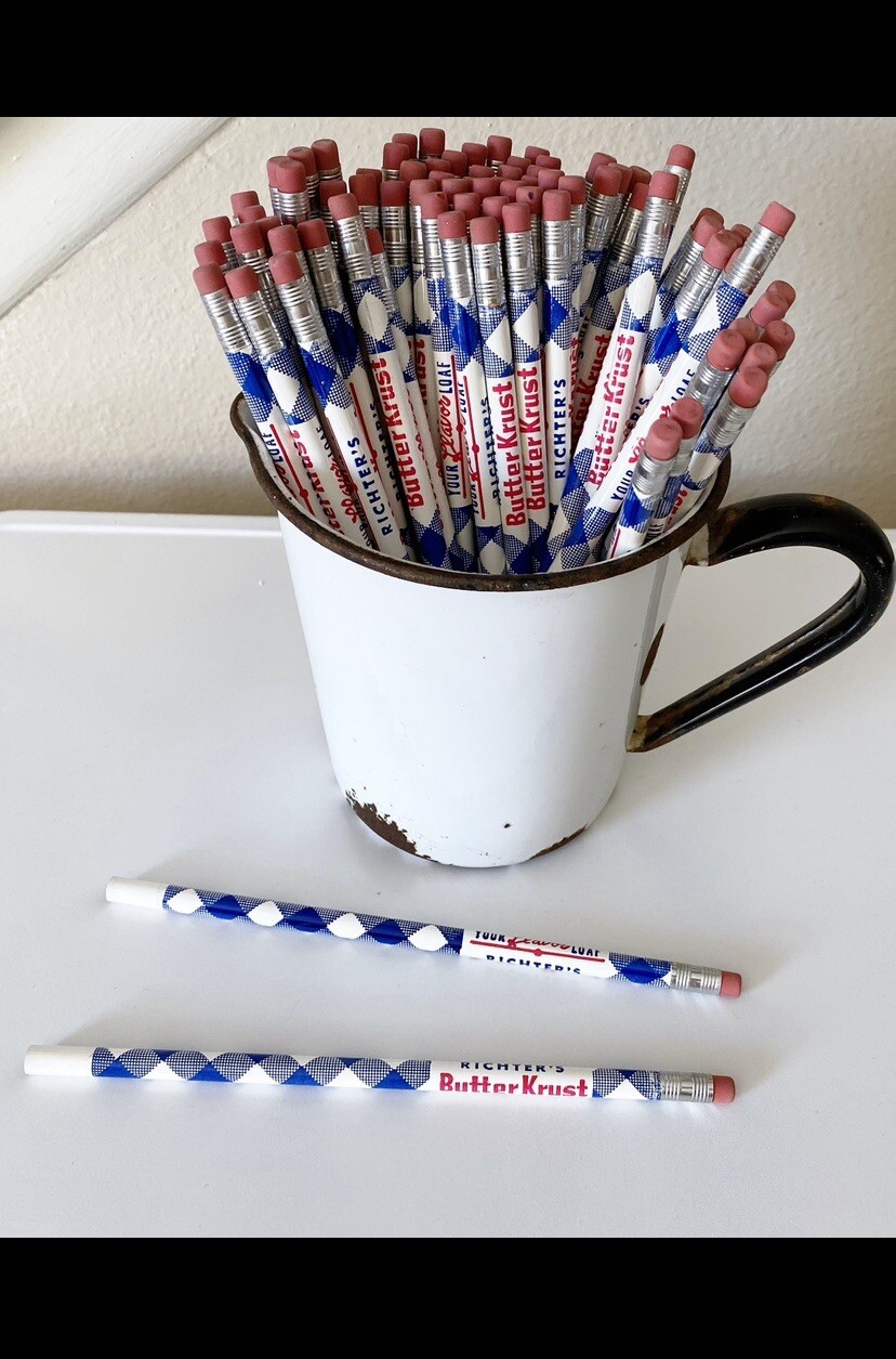 VTG Butter Krust Bread Pencil Never Sharpened Richter’s Advertising - 1 Pencil VTG Butter Krust Bread Pencil Never Sharpened Richter’s Advertising - 1 Pencil
