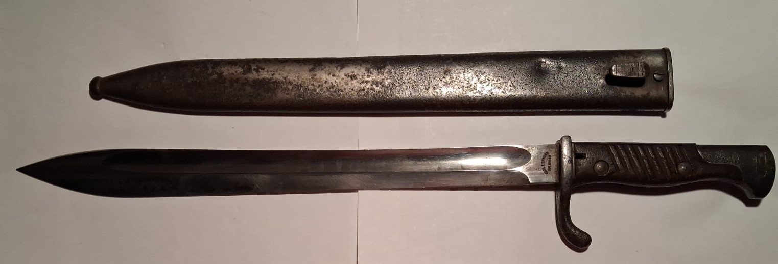 ORIGINAL WW1 1917 German Army 98/05 Butcher Bayonet Carl Eickhorn,Fast Shipping