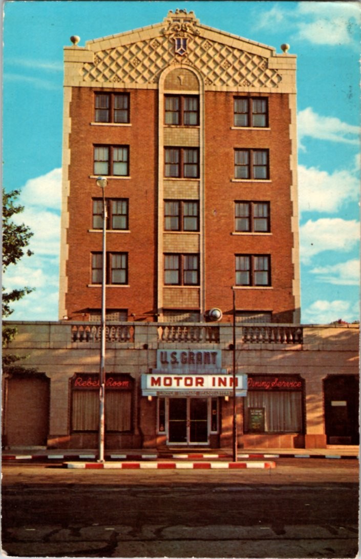 Mattoon IL postcard U.S. GRANT MOTOR INN s/21 BD6935