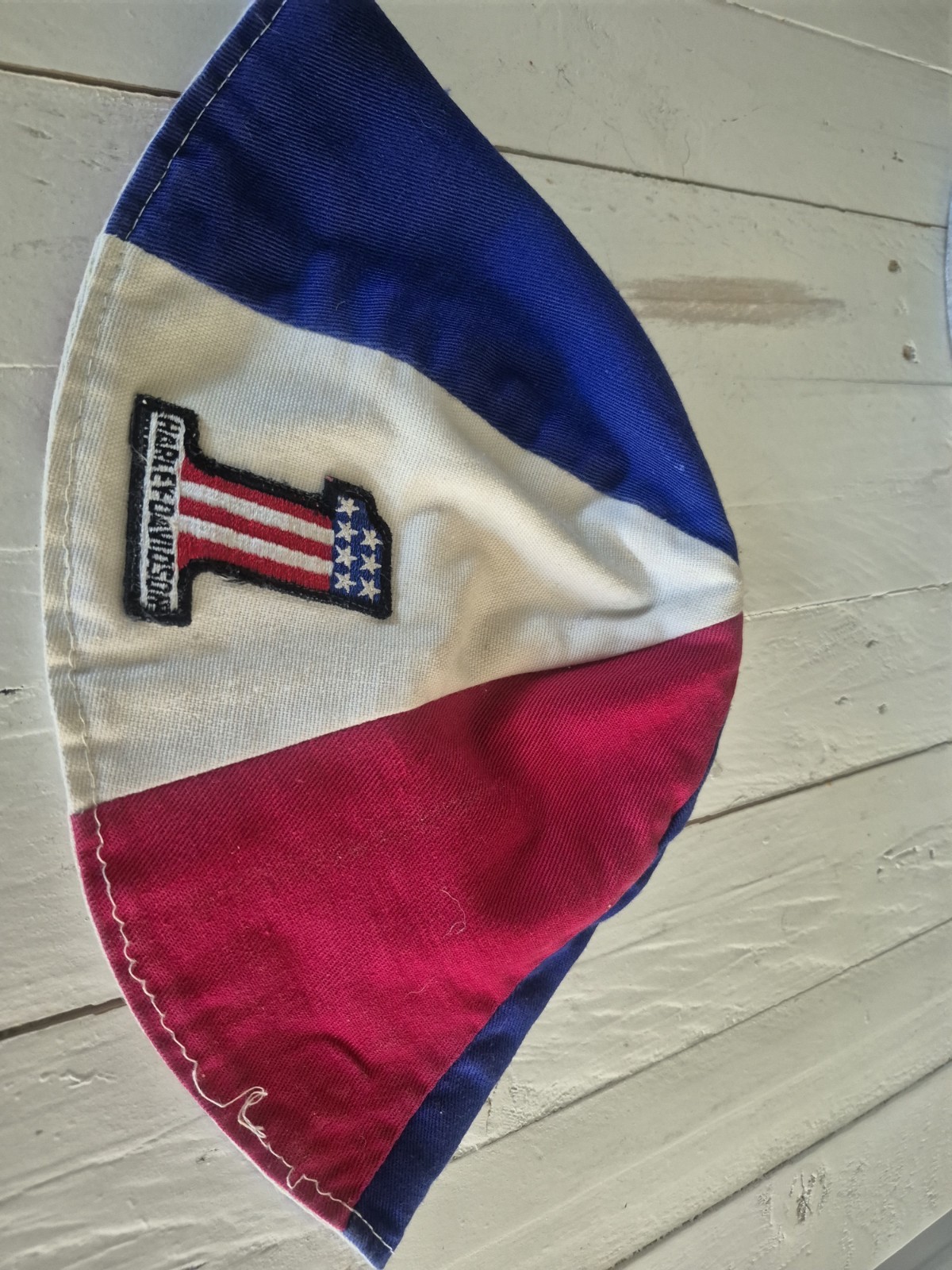 Vintage 60s-70s Harley-Davidson Cloth Helmet Hat